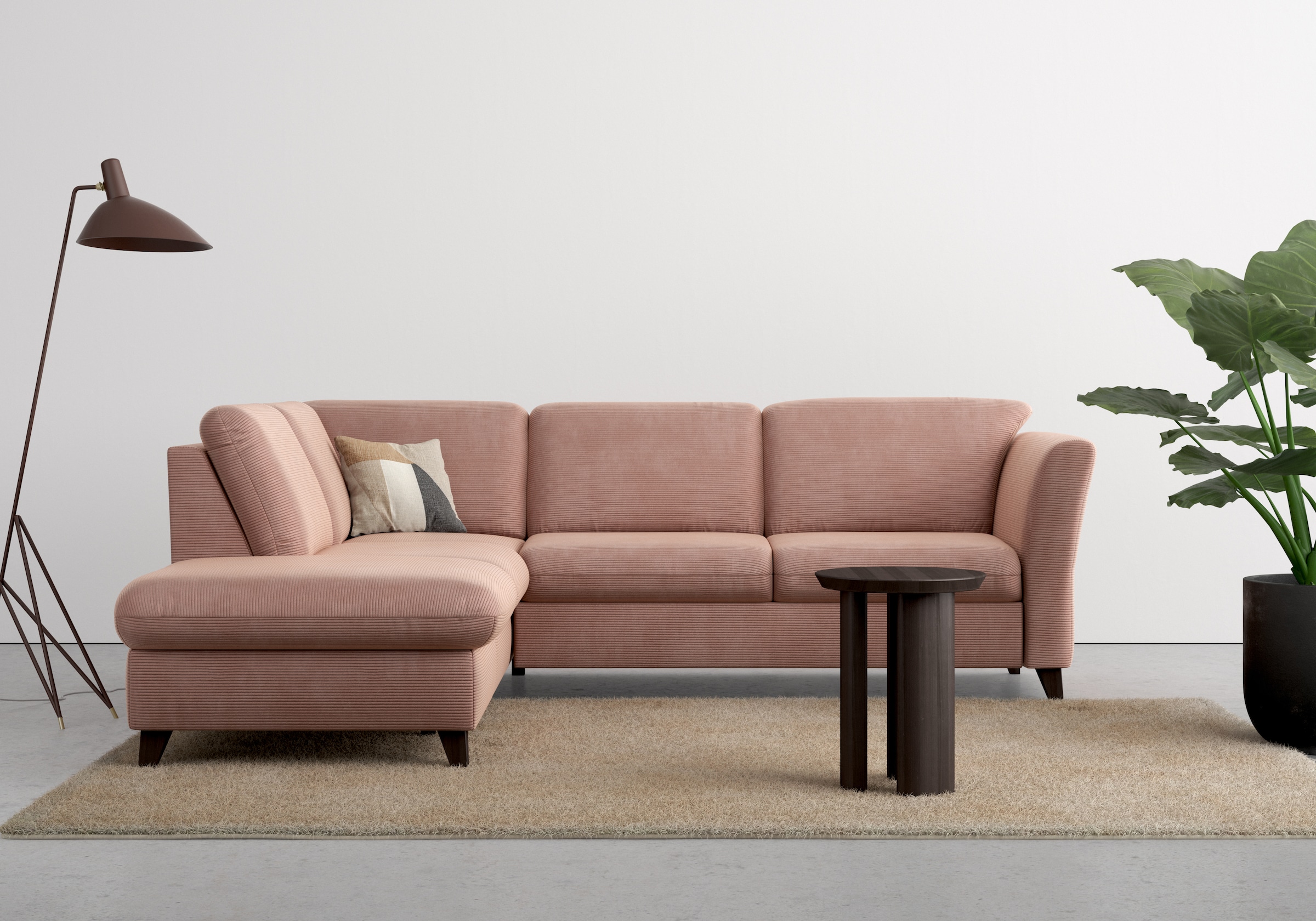 Home affaire Ecksofa »Trelleborg L-Form« wahlweise mit Bettfunktion und Bettkasten, inkl. Federkern-Polsterung