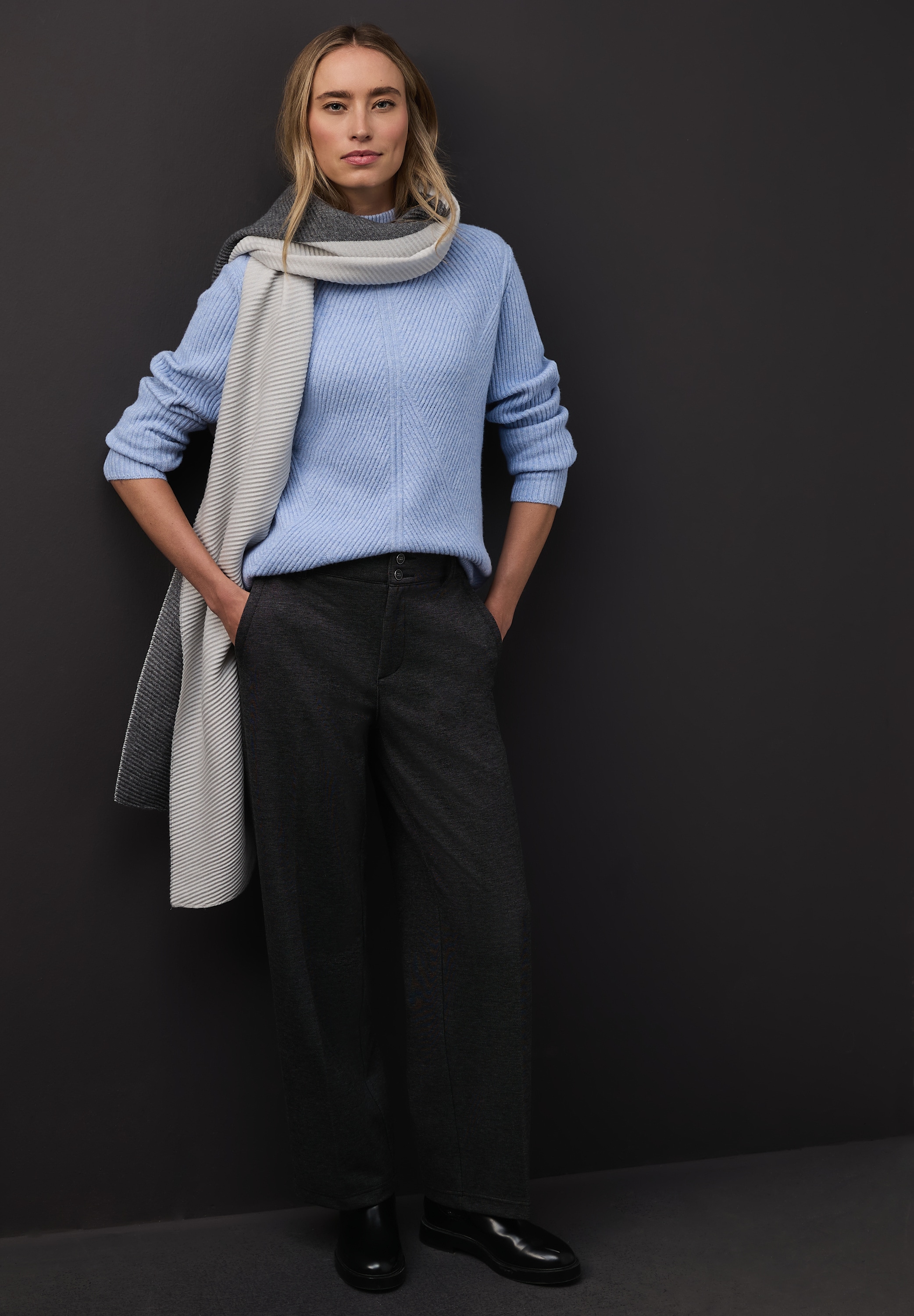 STREET ONE Stehkragenpullover