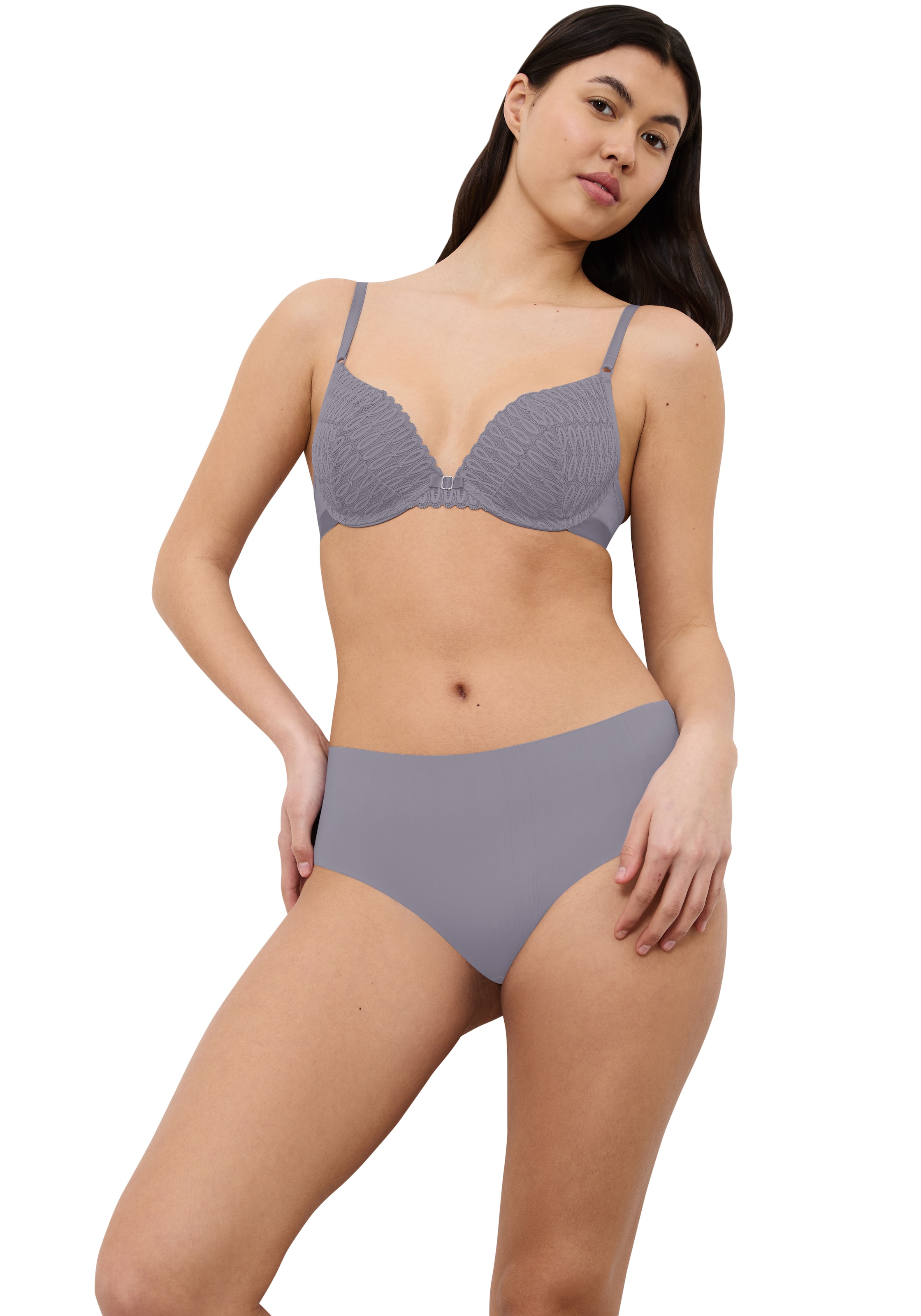 Triumph Slip »Pretty Micro Maxi« nahtlos, feminine Spitze, Microfaser, hohe Bedeckung