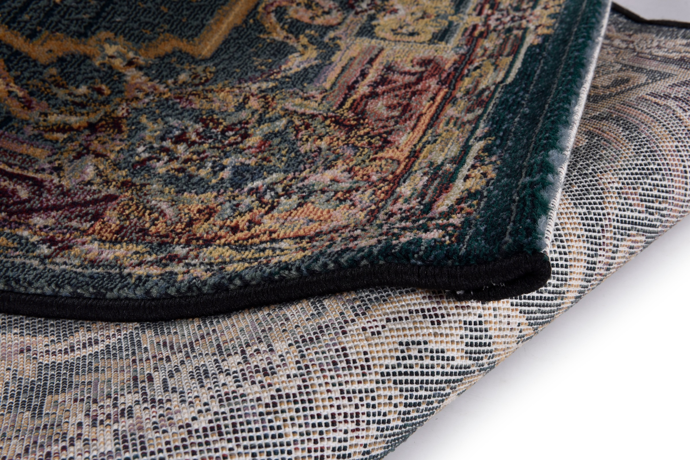 THEKO Bordure de lit »Gabiro 856« Höhe 10 mm 3 cuis tlg. Bettvorleger, Läufer Set für das Schlafzimmer, Kurzflor, Orient-Optik