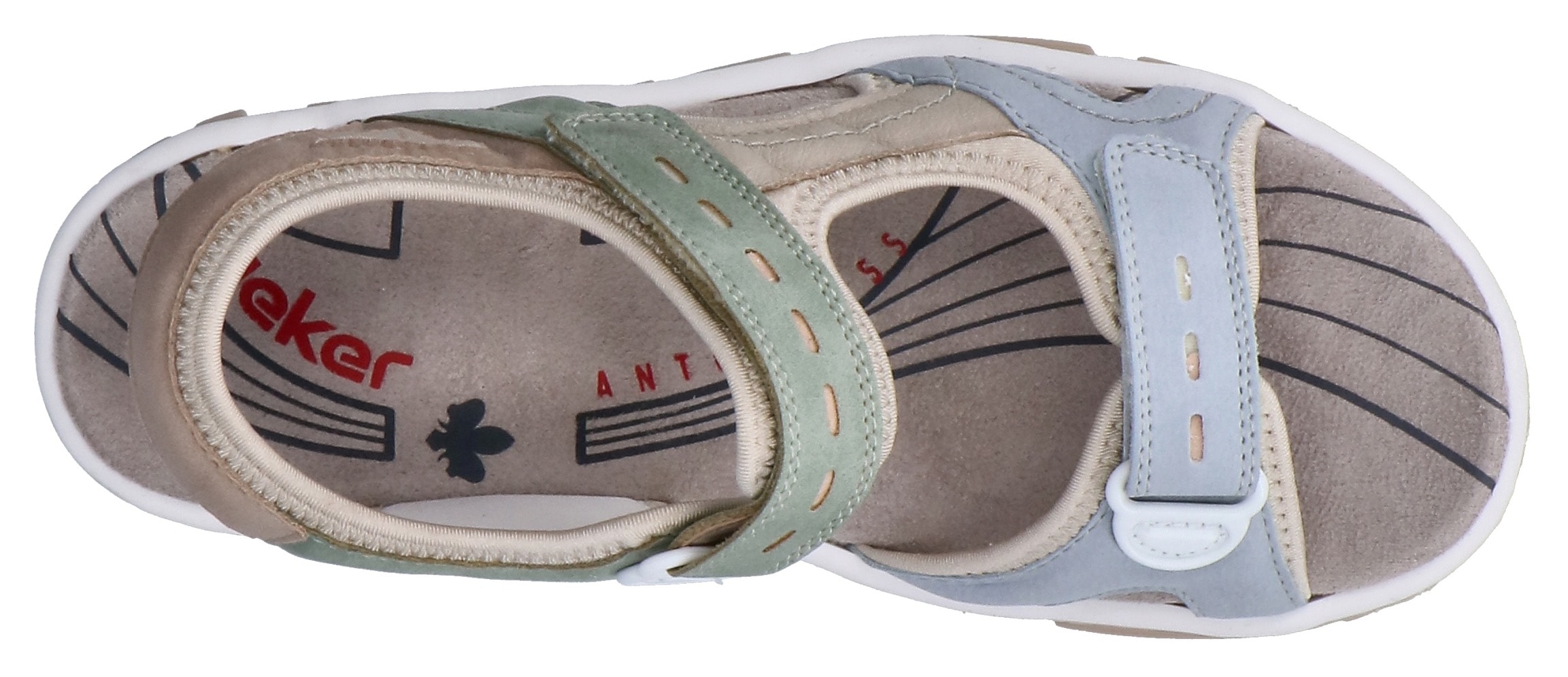 Rieker Sandale  Chaussure d'été, sandale, sandale outdoor avec velcro