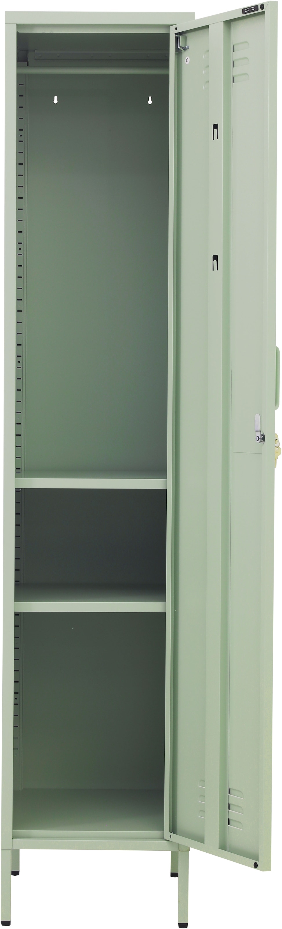 GOODproduct Armoire à portes battantes »Siena Kleiderschrank Schrank Metallschrank Mehrzweckschrank Spind« Armoire en acier en 4 couleurs métalliques,  réglable en hauteur, verrouillable, best-seller Otto´s Choice