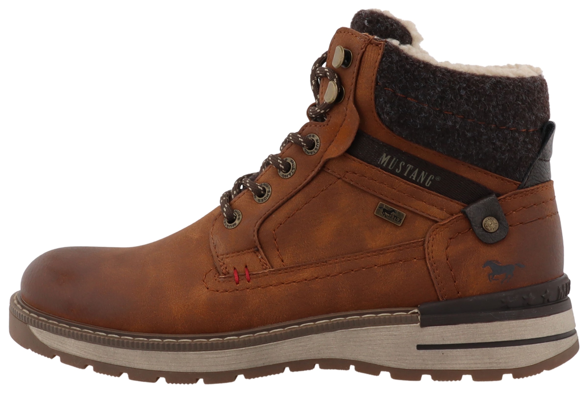 Mustang Shoes Bottes d'hiver »Maril«  worker boots, bottines à lacets avec équipement TEX