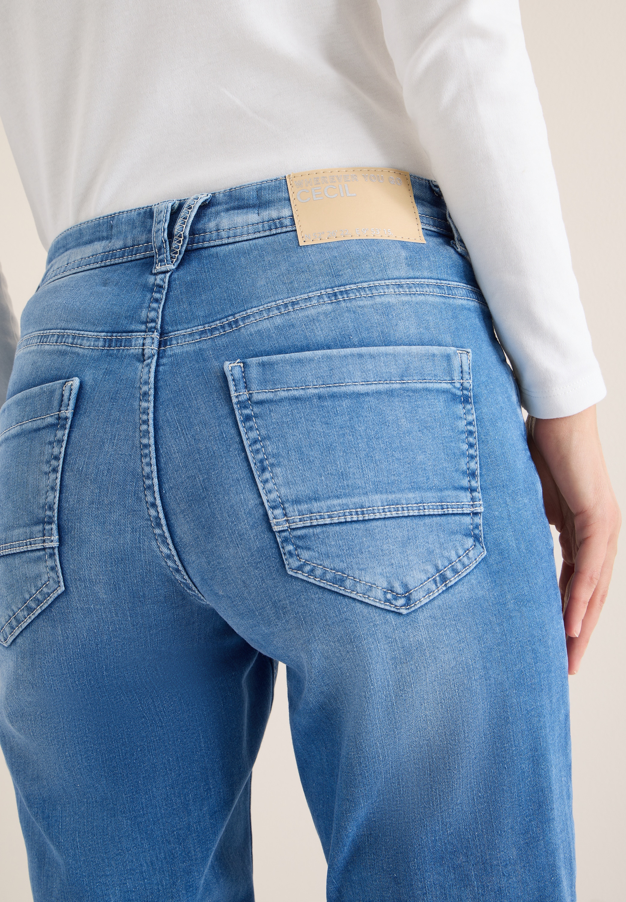 Cecil Jeans à 5 poches »Style Scarlett« mit Turn-up