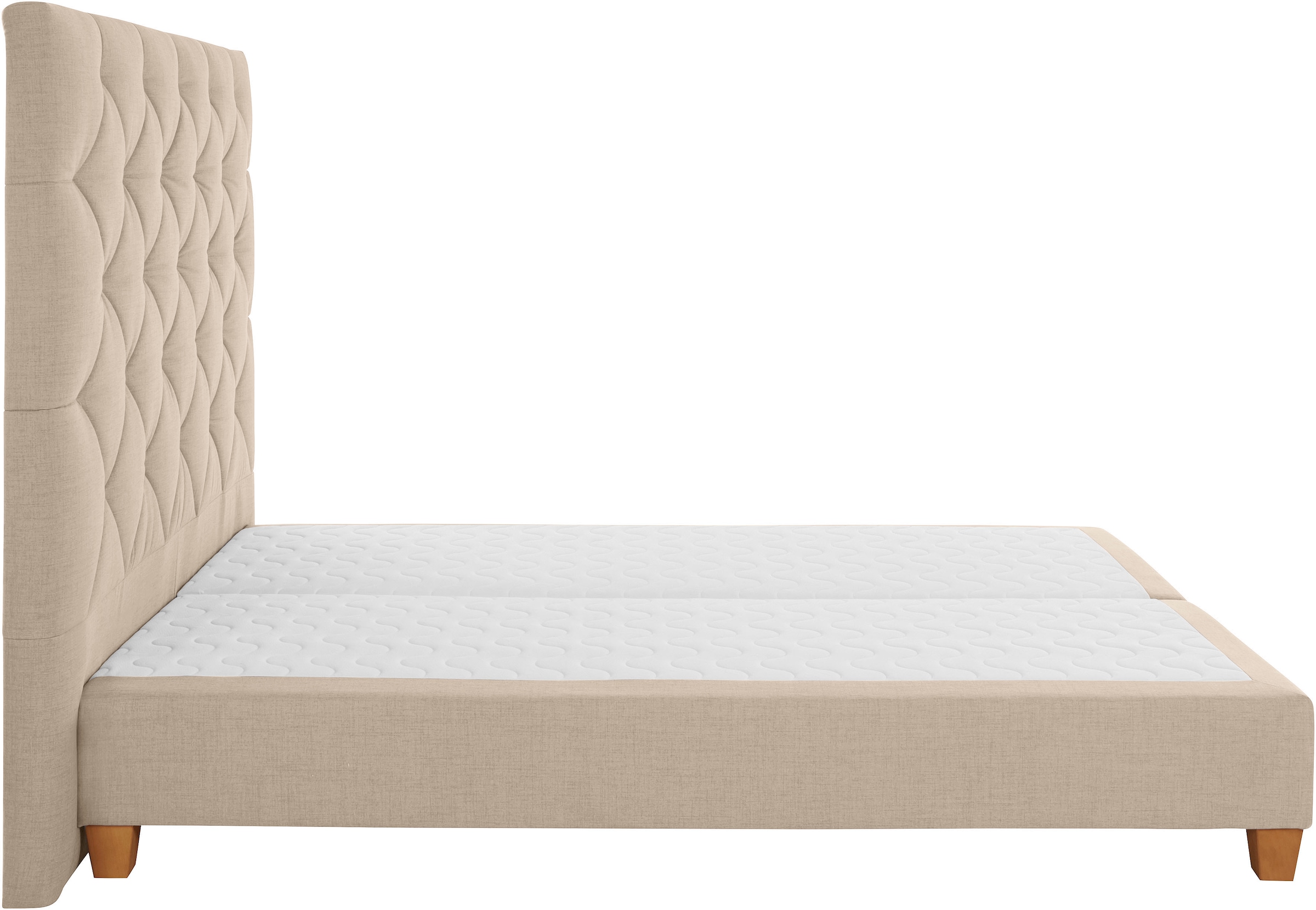 Home affaire Lit boxspring »Harmones hoch« en 3 largeurs, dureté aussi en mix avec chaque matelas en H2 et H3