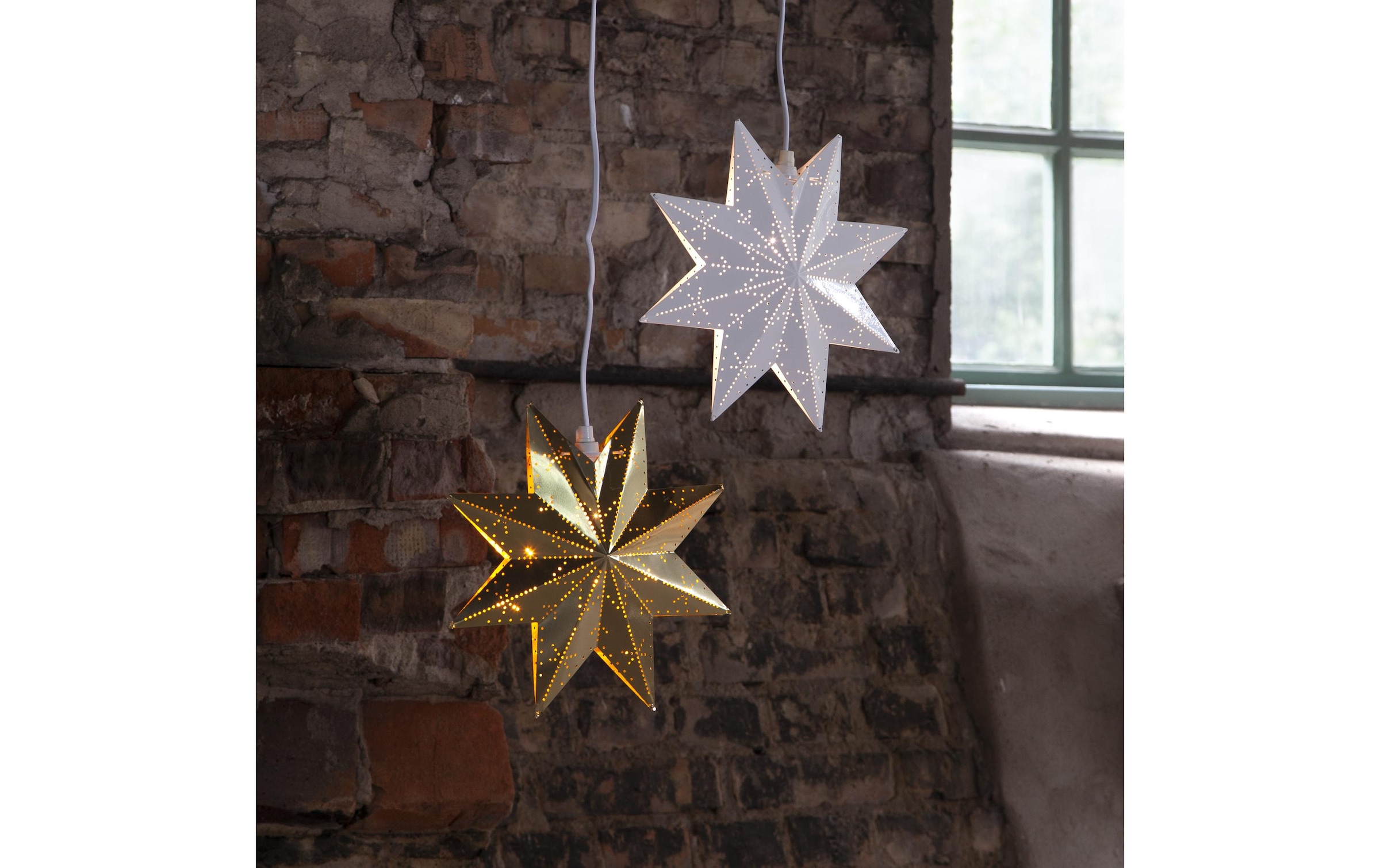 Parforce Traditional Hunting Figurine de Noël »Fensterhänger Metallstern Classic, 28 cm, Messing«