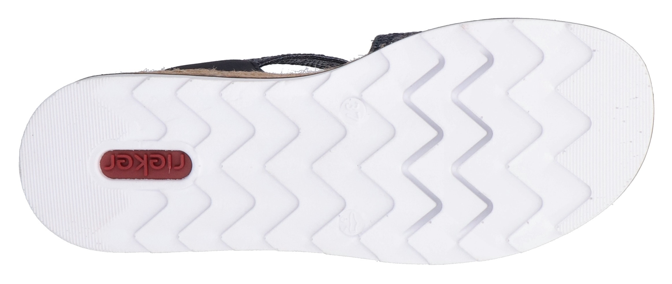 Rieker Keilsandalette  Riemchensandale, Sommerschuh, Urlaubschuh mit Klettriemchen