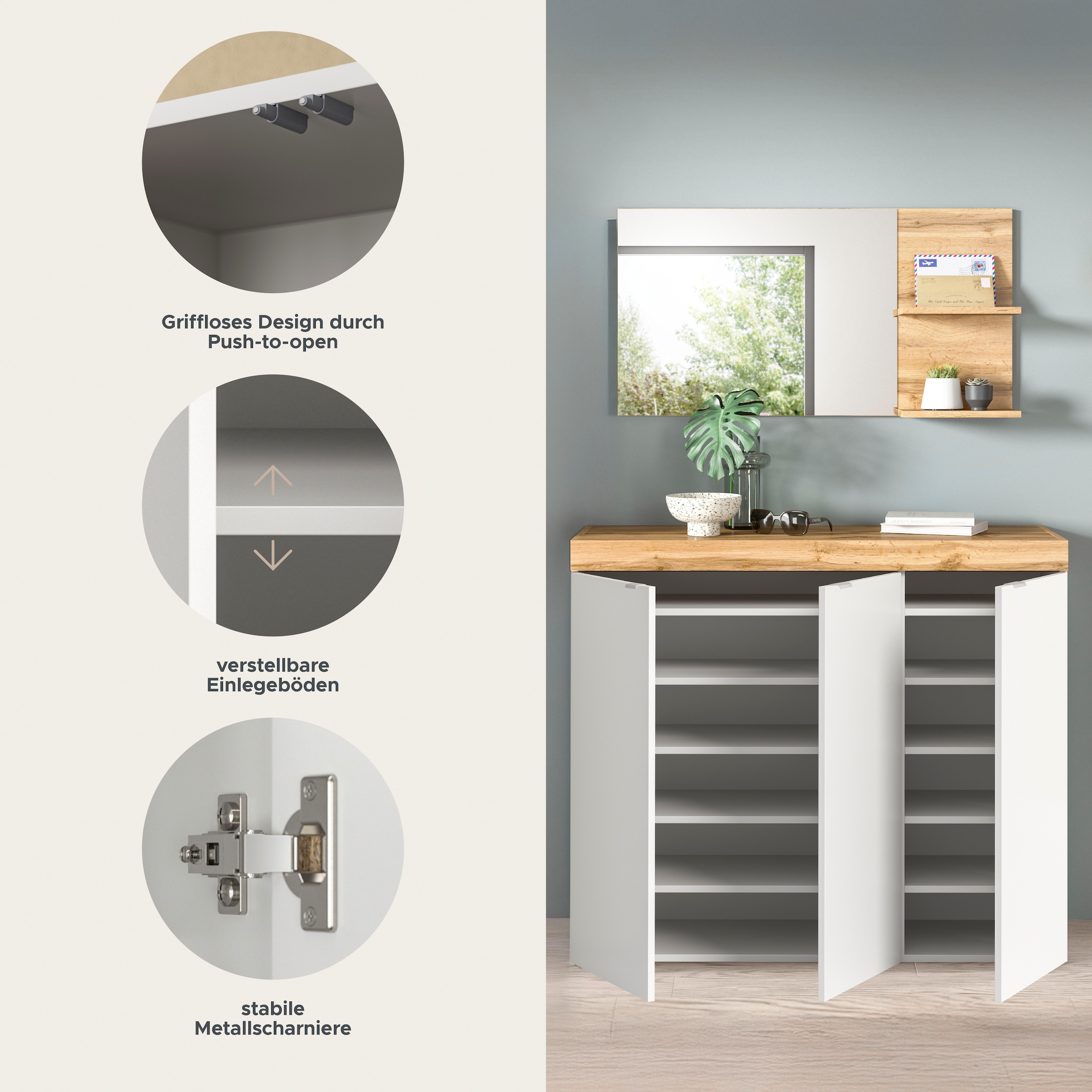 GOODproduct Ensemble de vestiaires »MAMBO II, 2-teilig, hängend oder stehend montierbar« 2 cuis tlg.