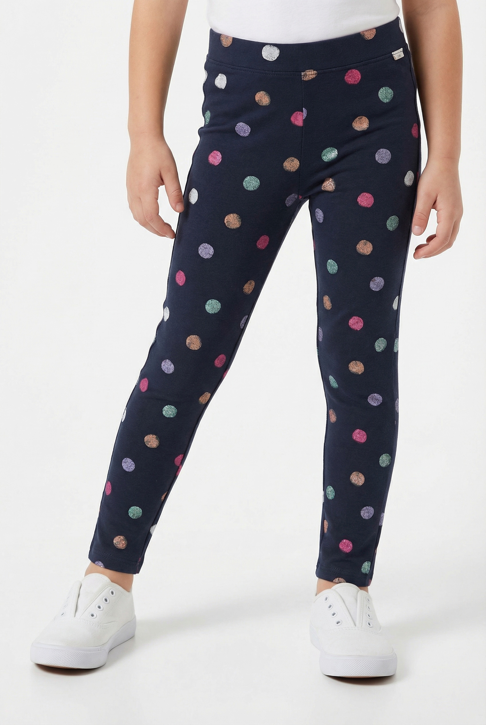 TOM TAILOR Leggings  2er Pack unifarben und gepunktet, für Girls