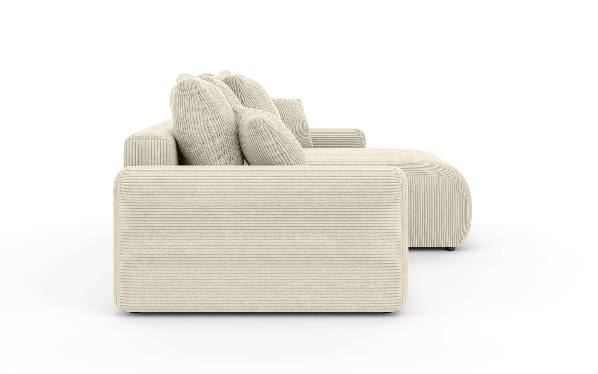 Home affaire Ecksofa »LAKESIDE klein mit Bettfunktion und Bettkasten, B/T/H 235/142/84 cm« L-Form, Recamiere beidseitig montierbar, mit Wellenunterfederung