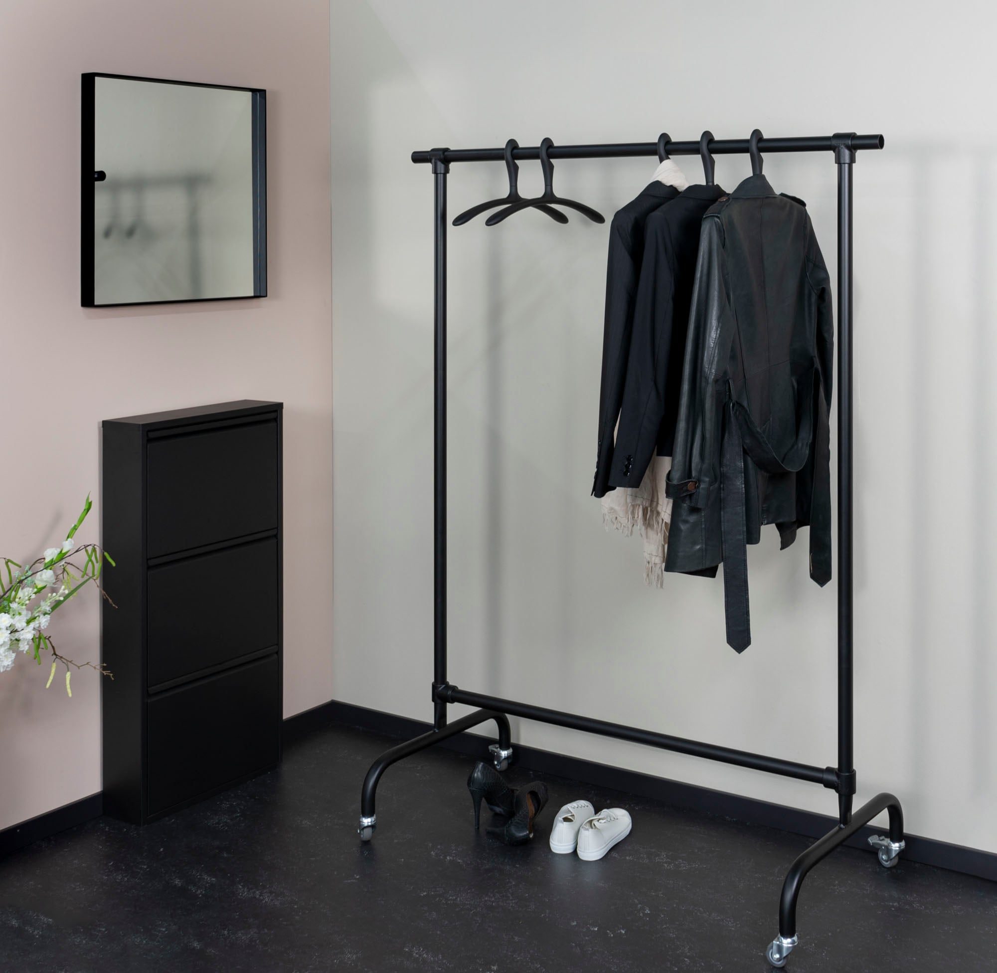 Spinder Design Tringle à vêtements »LUUK« 1 cuis tlg. porte-vêtements roulant, aussi pour l'extérieur