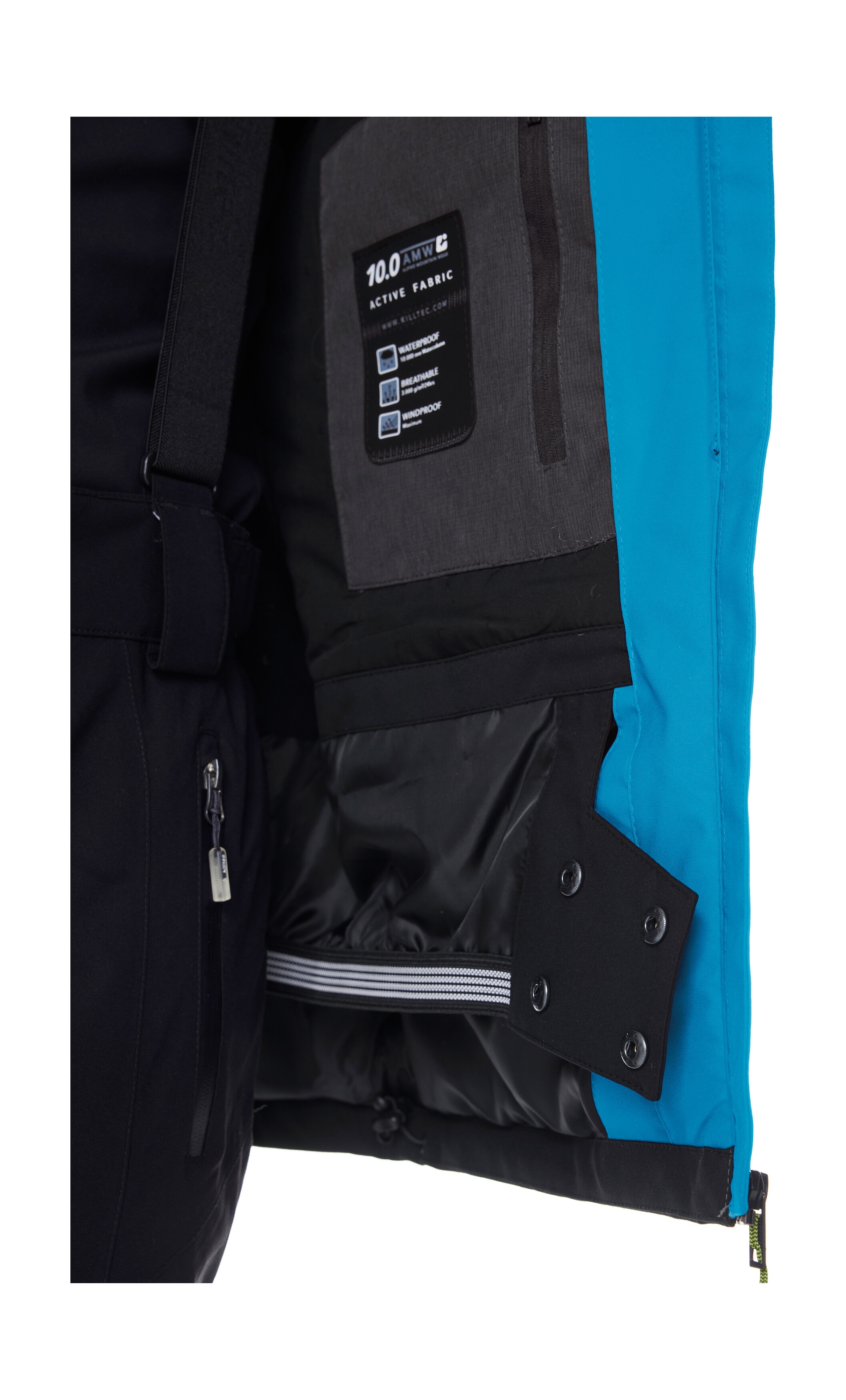 Killtec Veste de ski »KSW 45 MN SKI JCKT« Trendige, wasserdichte Skijacke mit abnehmbarer Kapuze und Schneefang