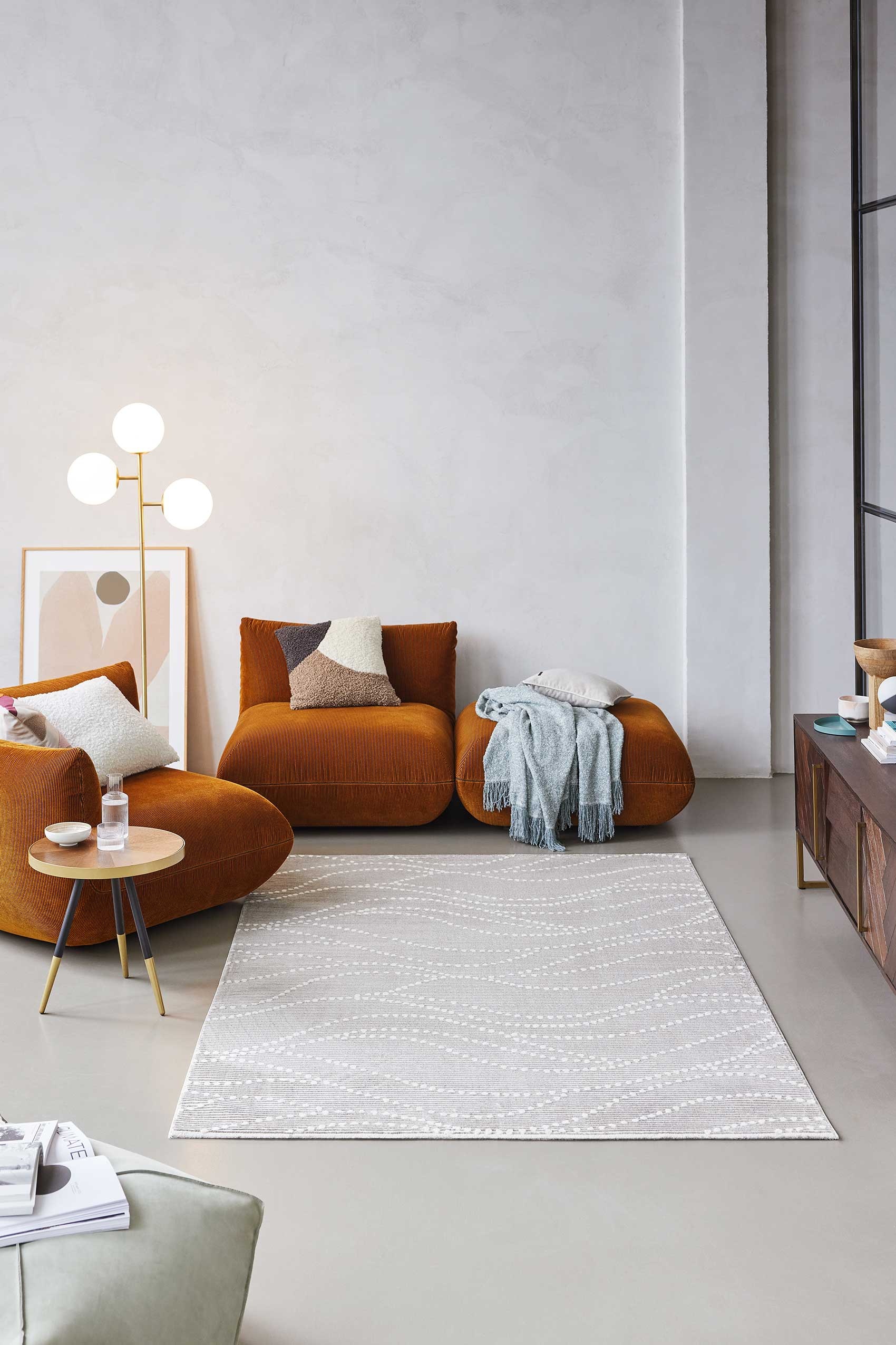 Esprit Tapis »Selena« Carré 12 mm Höhe Kurzflorteppich, gewebt, Punkte, modern, abstrakt, trendig, wellig