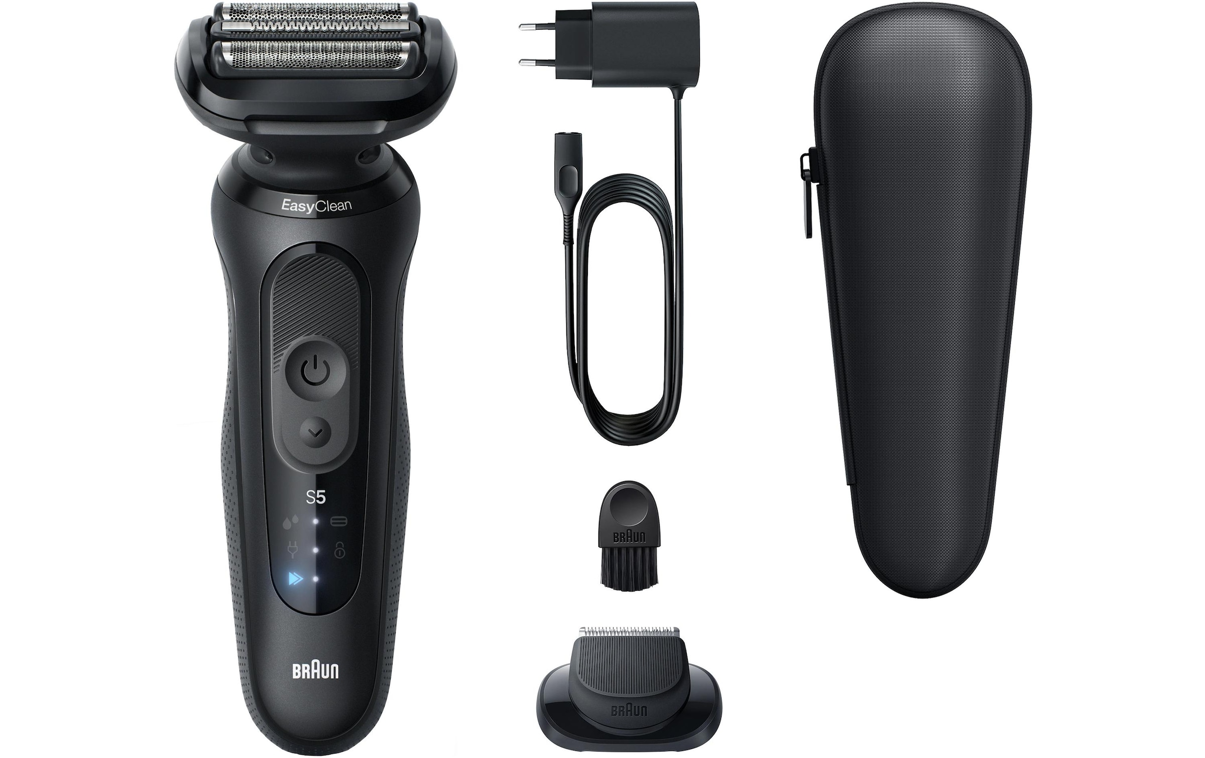 Braun Rasoirs électriques »Series 5 52-N1200s« 1 cuis Aufsätze 100% wasserdicht, Präzisionstrimmer-Aufsatz, Bis zu 50 Min