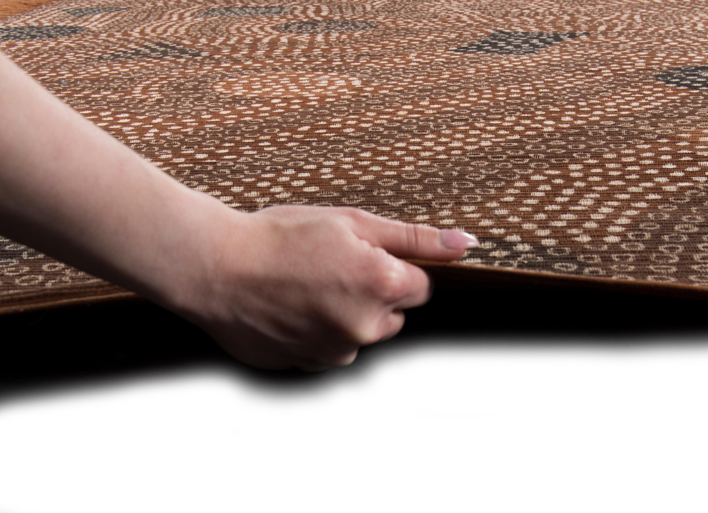 DIE HAUSKUNST Tapis »Dakan« Rectangulaire 4 mm Höhe Flachgewebe, handgewebt, mit Fransen