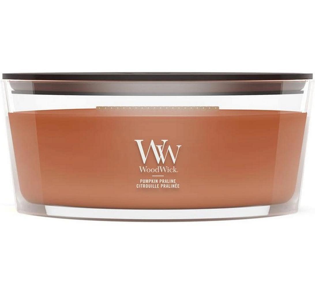 Woodwick Duftkerze »Pumpkin Praline Ellipse«