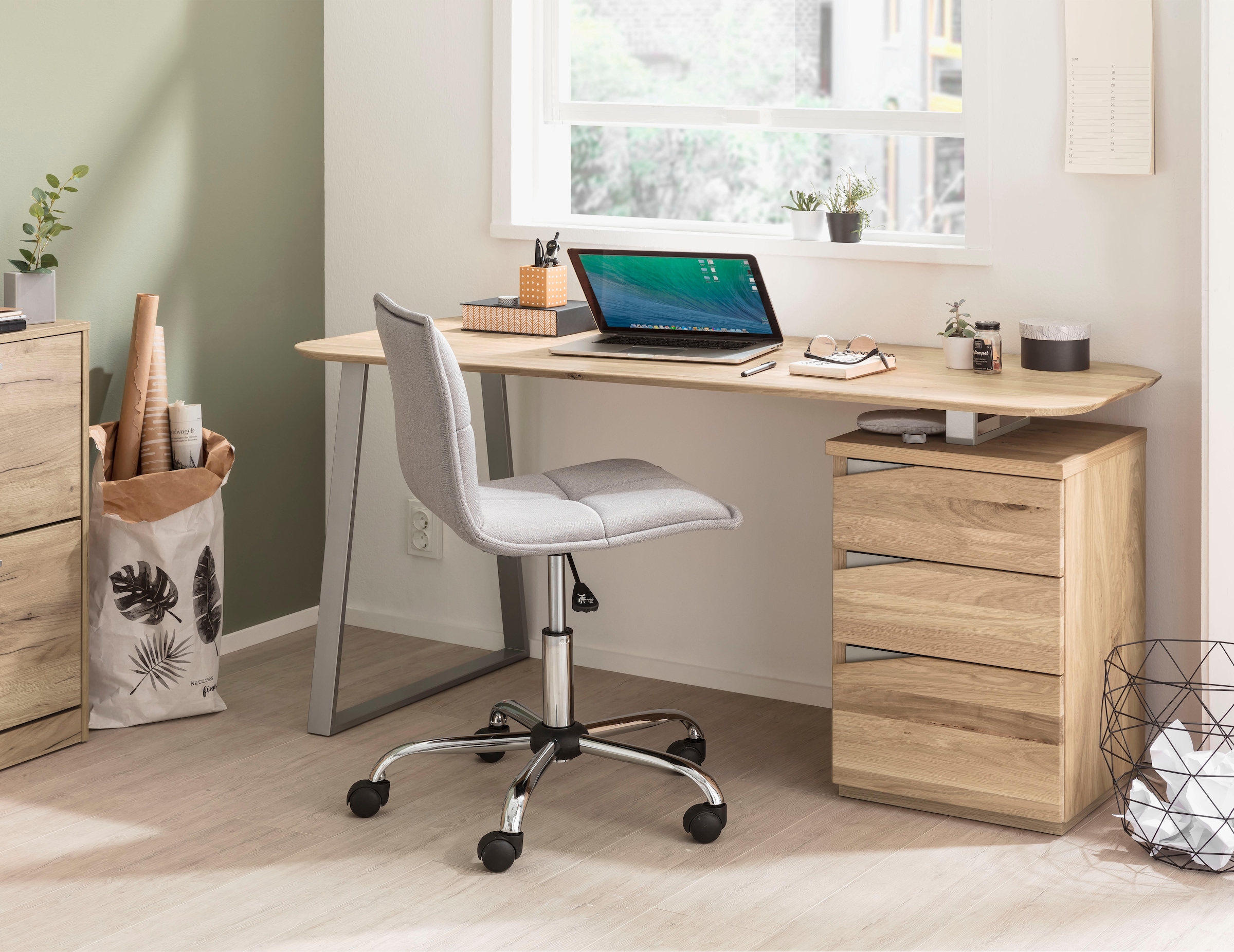 VOGL Möbelfabrik Bureau »Erik« mit Schweizer Kante, teilmassiv, Breite 150 cm, Made in Germany