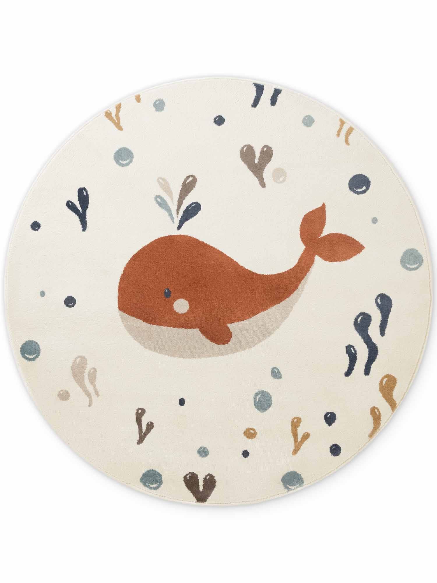 HANSE Home Tapis pour enfants »Moby« Rond 10 mm Höhe Pflegeleicht, Weich, Kinderzimmer, Spielteppich, Spielunterlage