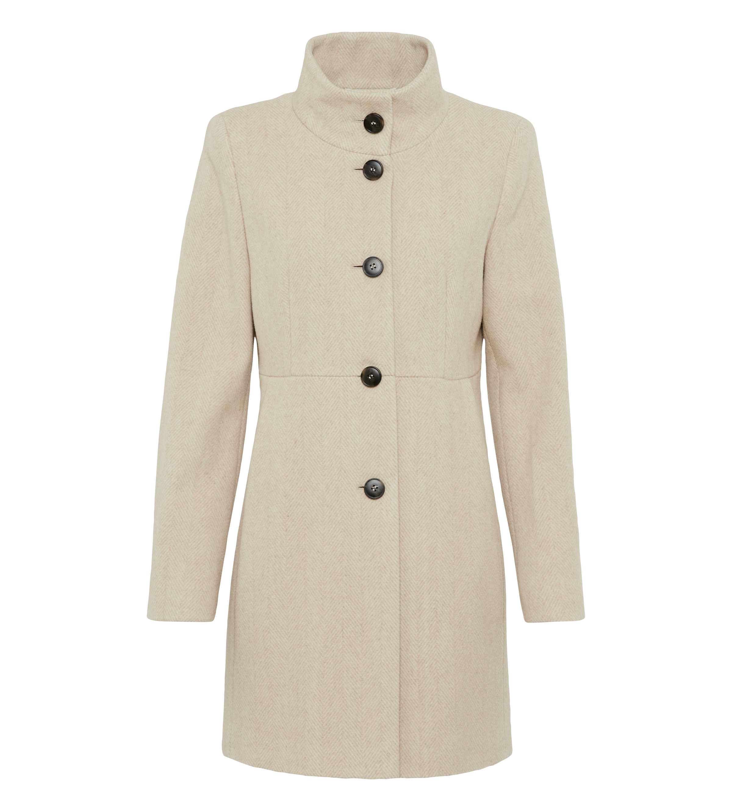 Fuchs Schmitt Manteau court en mélange de laine, col montant