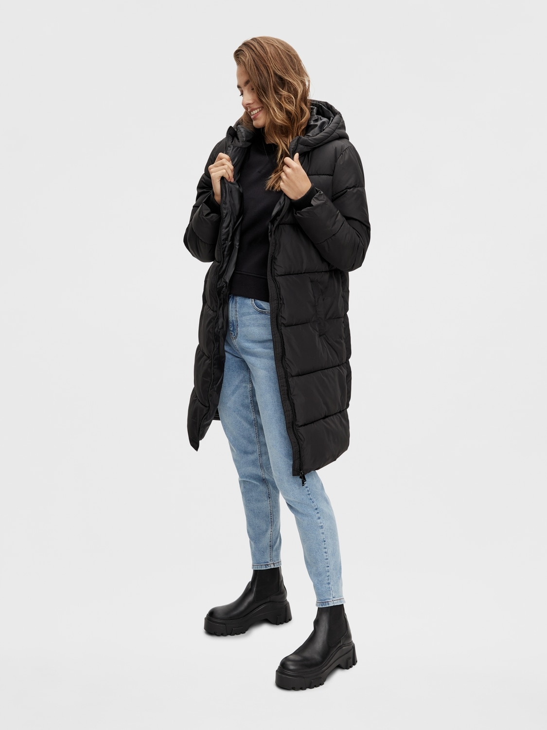 pieces Steppmantel »PCBEE NEW LONG PUFFER JACKET NOOS BC«