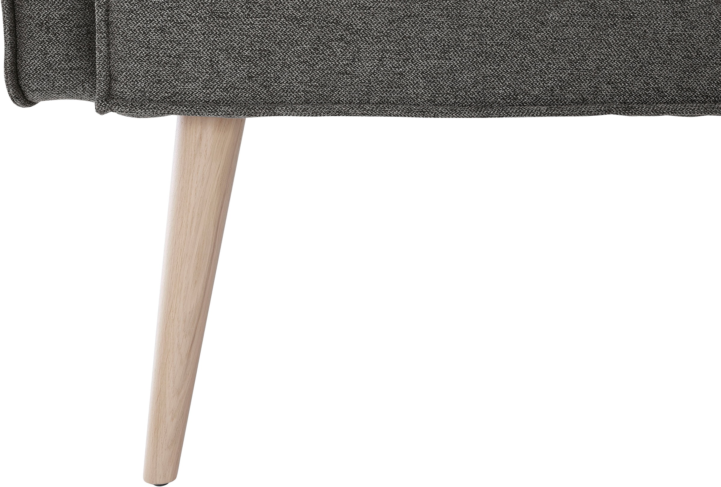 exxpo - sofa fashion Eckbank »Lungo, moderne Kedernaht, bequem und elegant, hoher Holzfuss« hochwertige Detailverarbeitung, frei im Raum stellbar