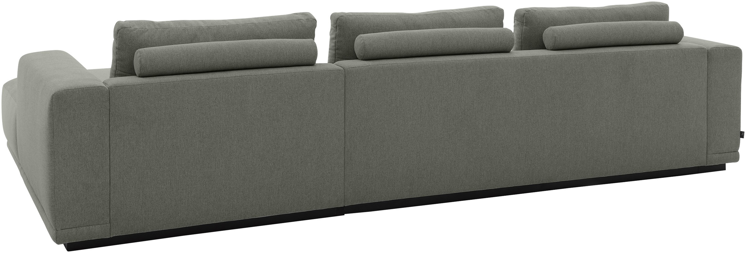 Musterring Canapé d'angle »JustB! PM200, Holzrahmen in schwarz, wahlw. Sitzvorzug, Breite 316cm« canapé d'angle gauche & chaise longue droite, avec accoudoirs, coussins de dossier inclus