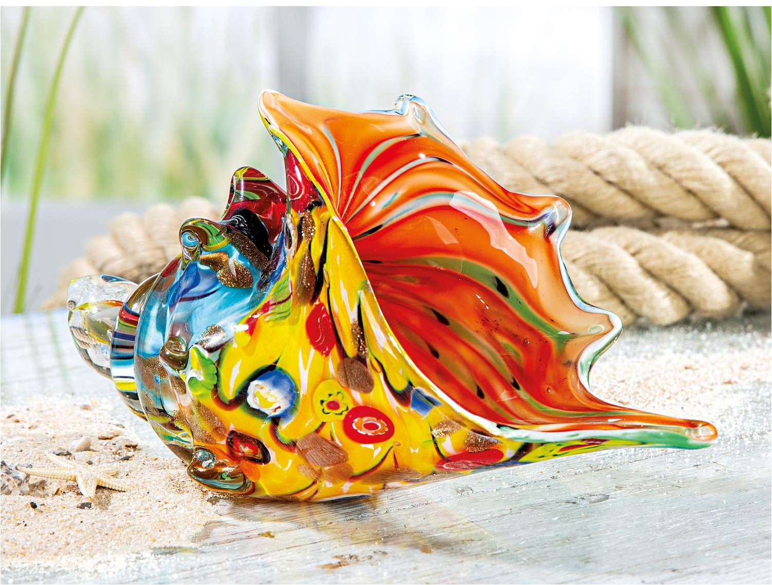 Casablanca by Gilde Skulptur »Glass Art, Dekoobjekt, Muschel, Glas, mehrfarbig« Muschelmotiv, Meer, maritim, Glasobjekt, Handarbeit, Geschenkidee