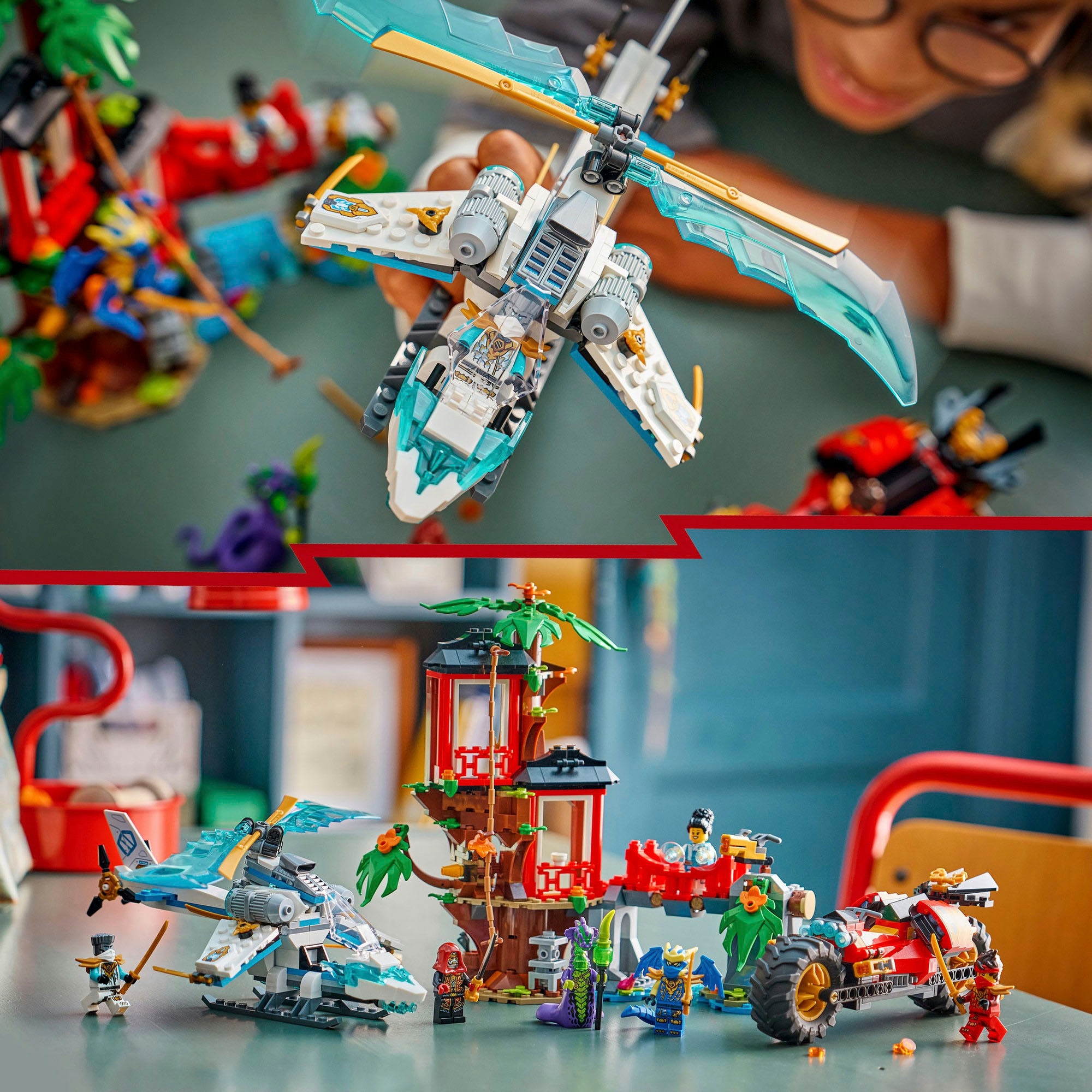 LEGO® Pions de construction »Showdown am Baumhaus mit dem Ninja-Bike (71857), LEGO Ninjago«