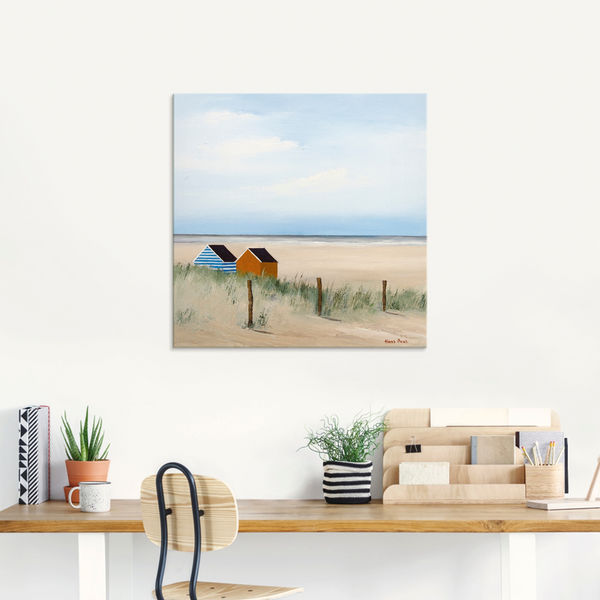 Artland Glasbild »Sonniger Morgen V« Strand 1 Stk. tlg. in verschiedenen Grössen