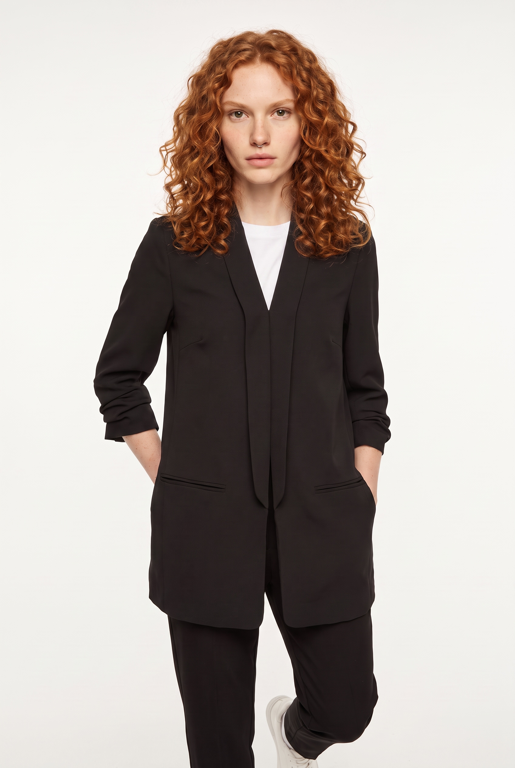 ONLY Kurzblazer »ONLELLY 3/4 LIFE BLAZER TLR NOOS« Materialmix, regular fit