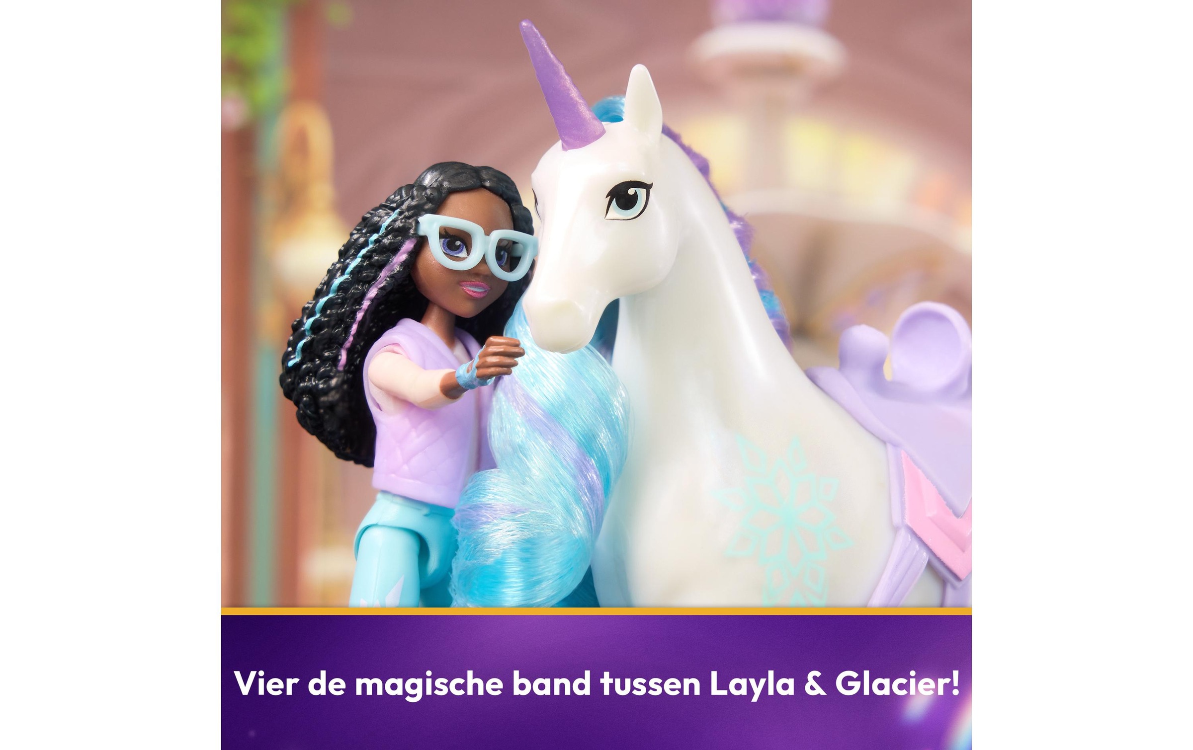 Spin Master Poupée à habiller »Unicorn Academy Layla Doll & Glacier Unicorn«