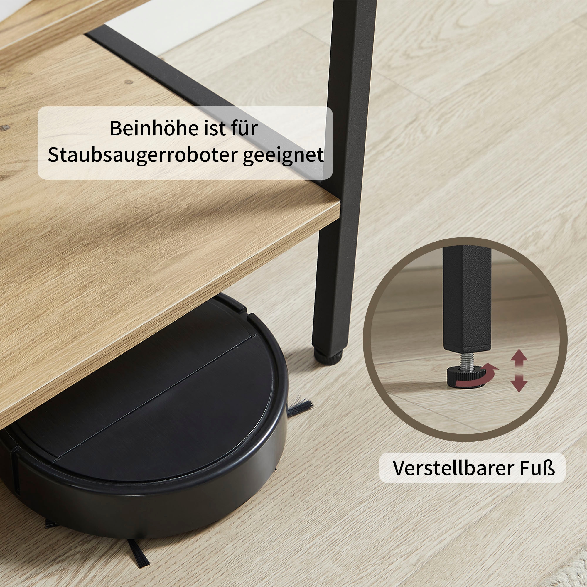 GOODproduct Garderobenschrank »Tayler« Melamin-Tischplatte, pulverbeschichtetem Metallgestell, Höhe 180 cm