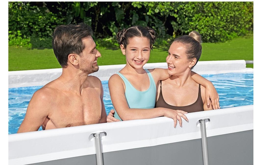 Bestway Whirlpool »Steel Pro MAX« Rechteckiges Aufstellpool-Set