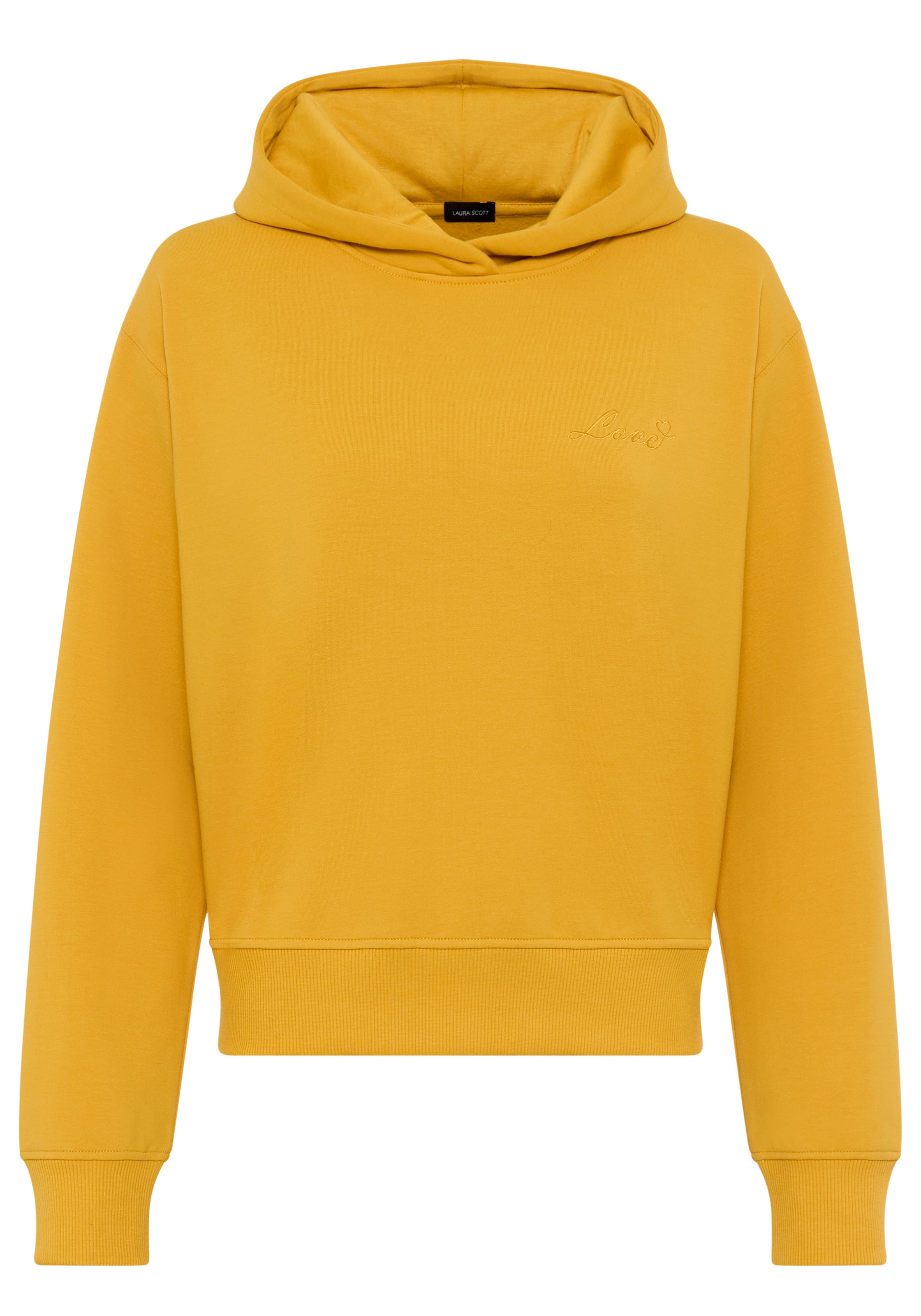 Laura Scott Sweat à capuche , mit Kapuze, figurumspielende Passform, mit Stickerei als Applikation
