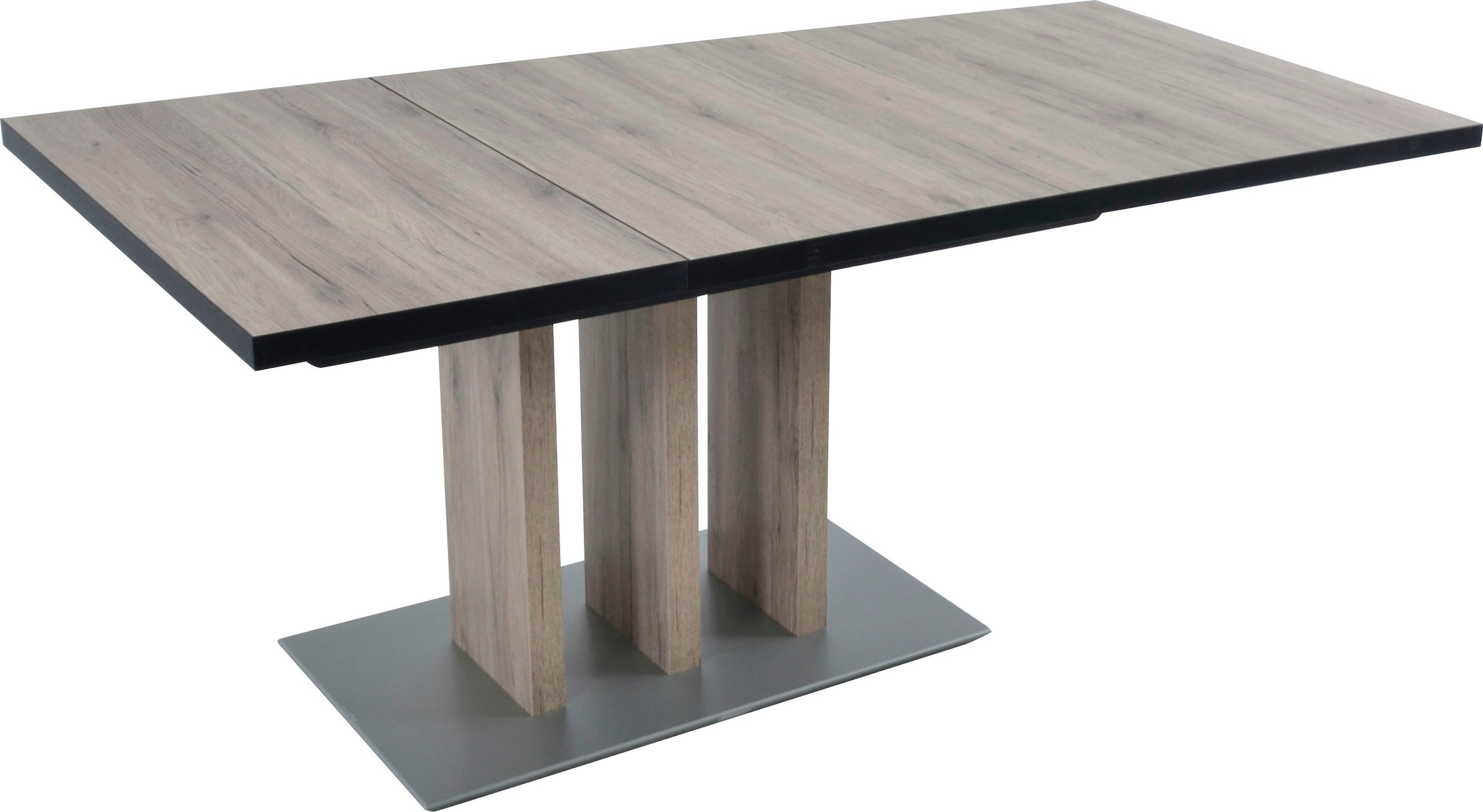 K+W Komfort & Wohnen Ensemble de bancs d'angle »Spider II« Ensemble, 4 cuis tlg. longue jambe 227 cm, 2 chaises à bascule, table extensible largeur 130 cm