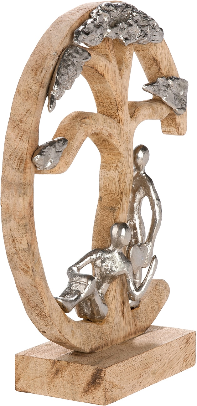 GILDE Skulptur »Skulptur rund Couple under a tree« Paar Romantik Geborgenheit Natur Idylle Zweisamkeit