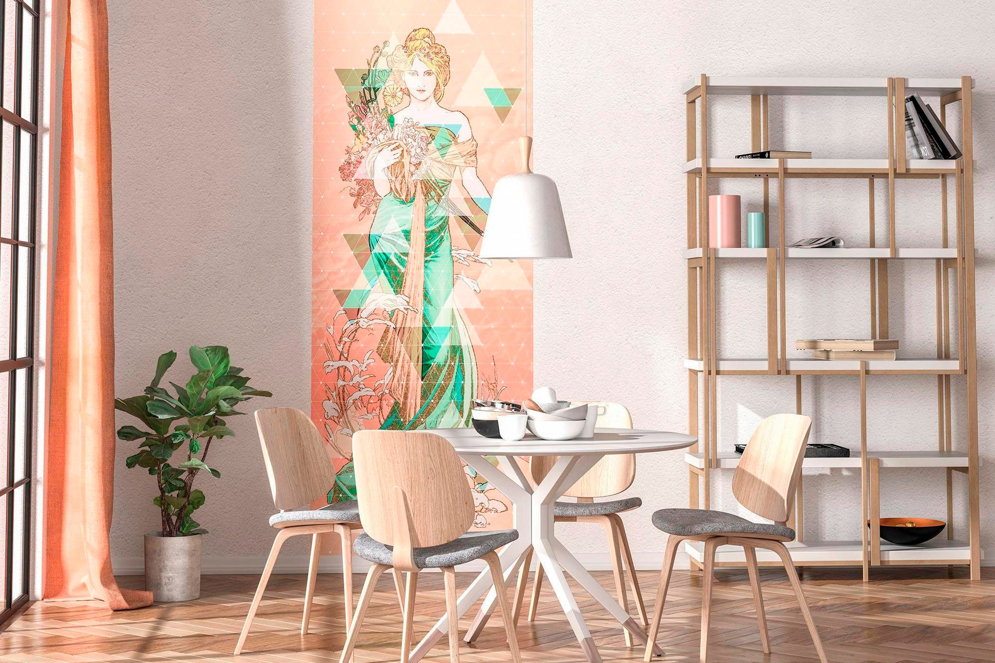 Komar Vliestapete »Digitaldruck Vlies -  Printemps - Grösse 100 x 280 cm« bedruckt glatt Wohnzimmer, Schlafzimmer