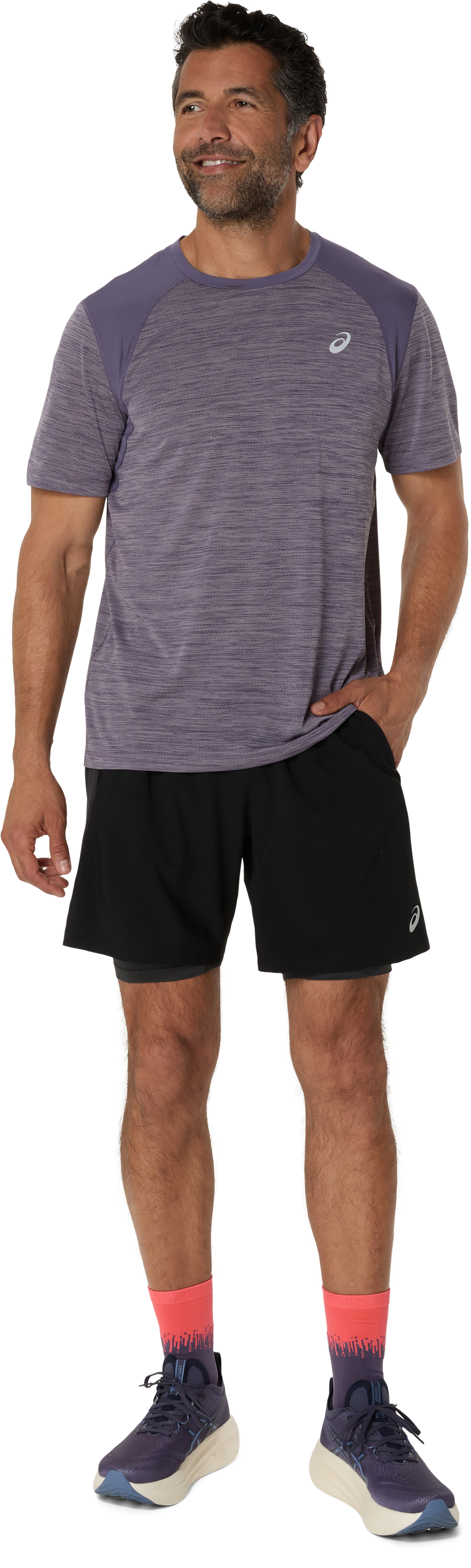 Asics Short de course »ROAD 2-N-1 7IN SHORT«  Technologie ACTIBREEZE™, séchage rapide, respirant