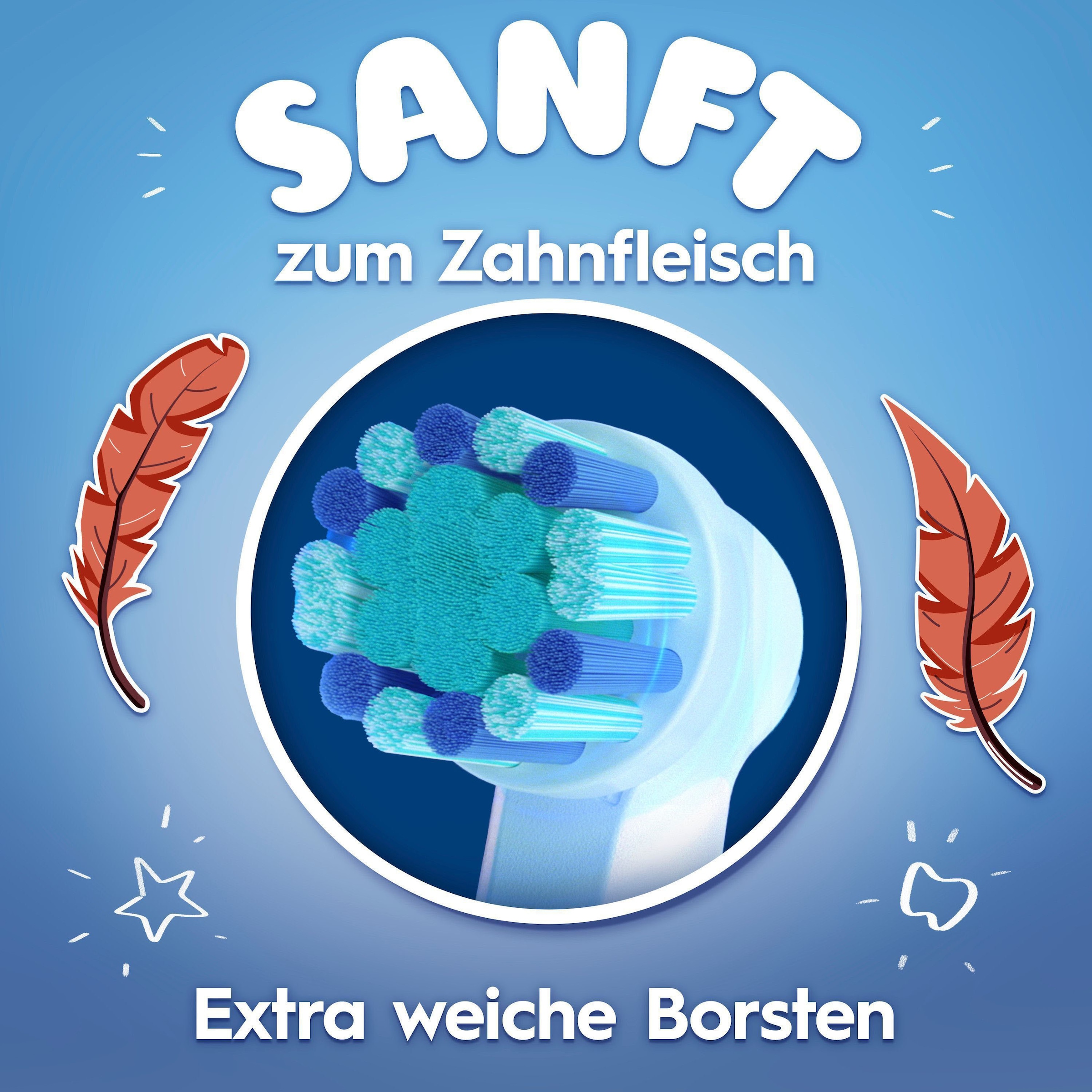 Oral-B Brosse à dents électrique pour enfants »Pro Kids König der Löwen« 1 cuis Aufsteckbürsten inklusive Sensitiv+ Modus für Zahnpflege, extra weiche Borsten