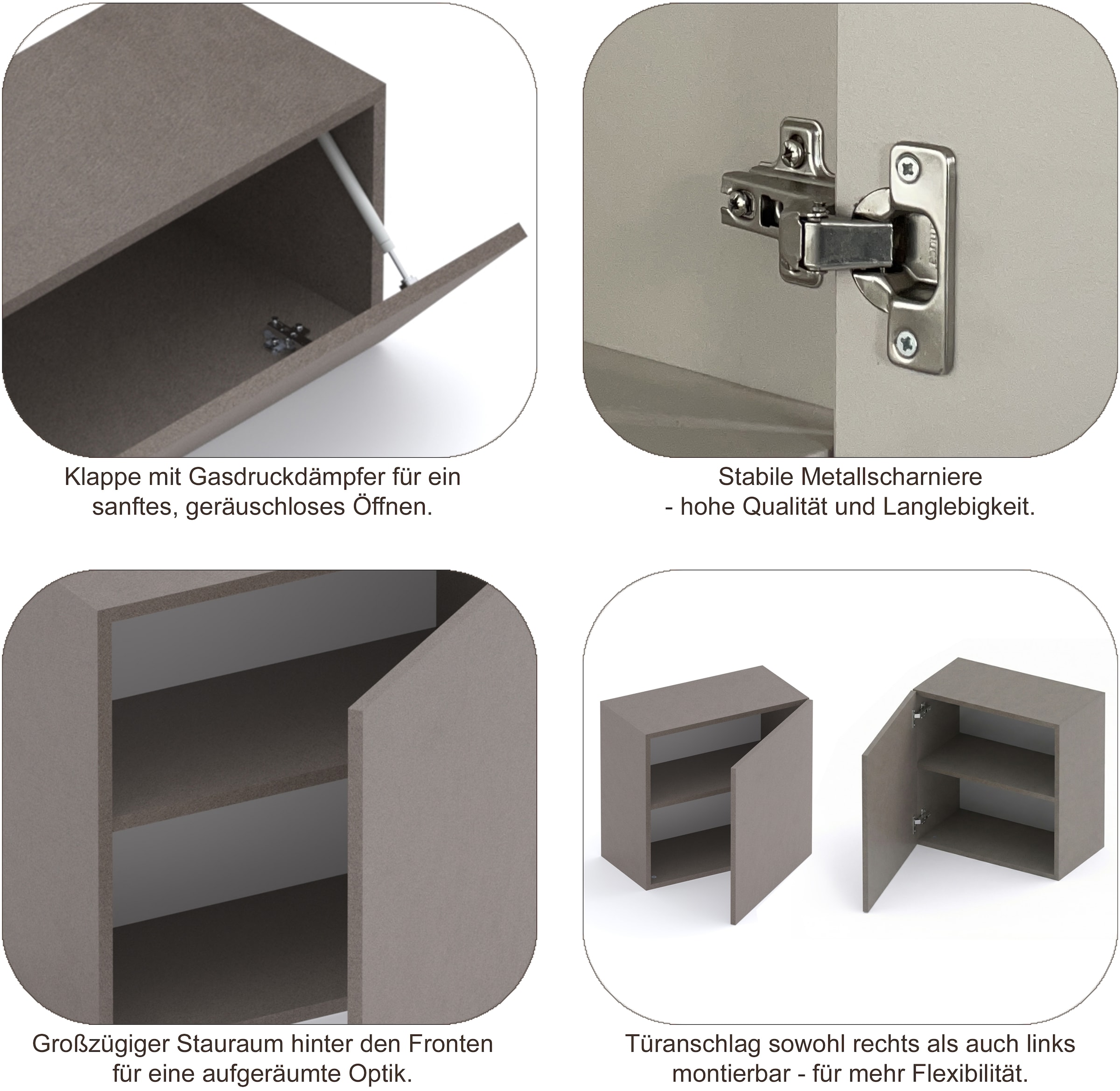 Home affaire Ensemble de vestiaires »Infinity, 4tlg. Breite 138 cm, Höhe variabel, moderne Garderobe« Spar-Set, 4 cuis tlg.
