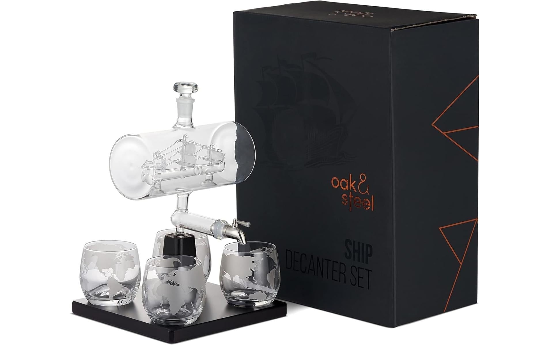   Dekanter »Oak & Steel Dekanter Schiff 1 l«