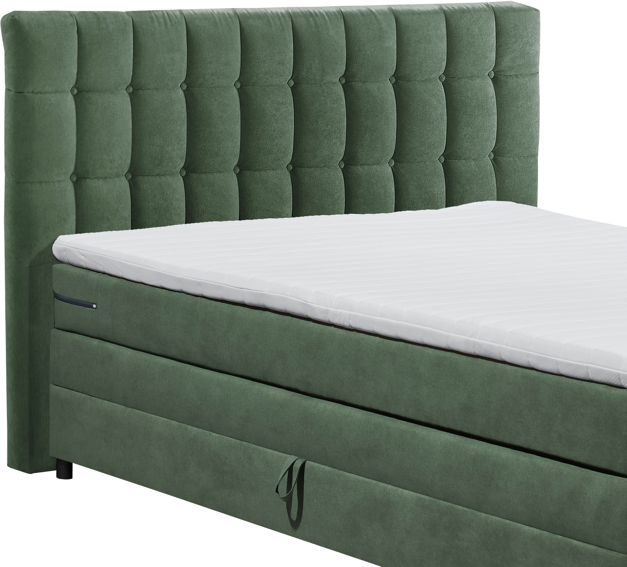 ED EXCITING DESIGN Lit boxspring »Mendoza« inkl. Bettkasten, erhältlich in den Breiten 160cm & 180cm