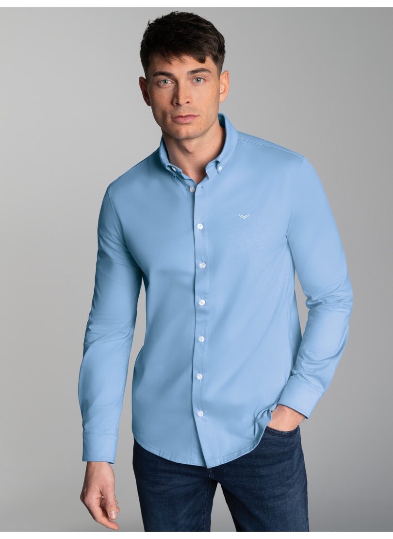 Trigema Poloshirt »TRIGEMA Business-Hemd aus DELUXE-Single-Jersey« 1 Stk.