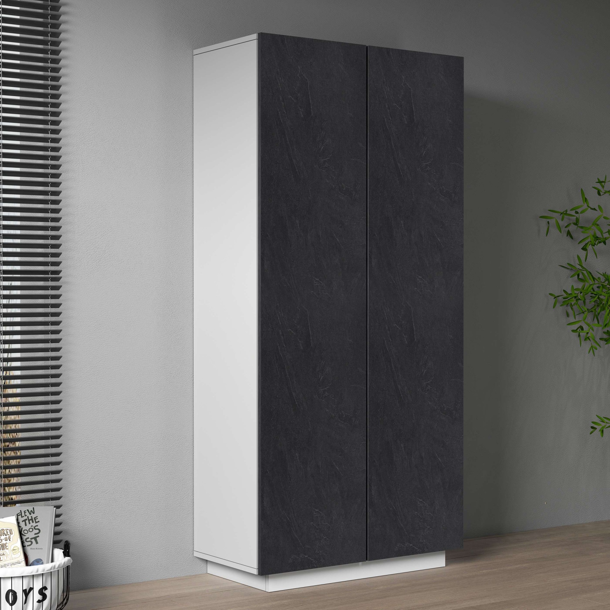 Home affaire Aktenschrank »Coro, Mehrzweckschrank, Büroschrank mit 2 Türen« & verstellbare Einlegeböden, Höhe 86 oder 166 cm, Made in Italy