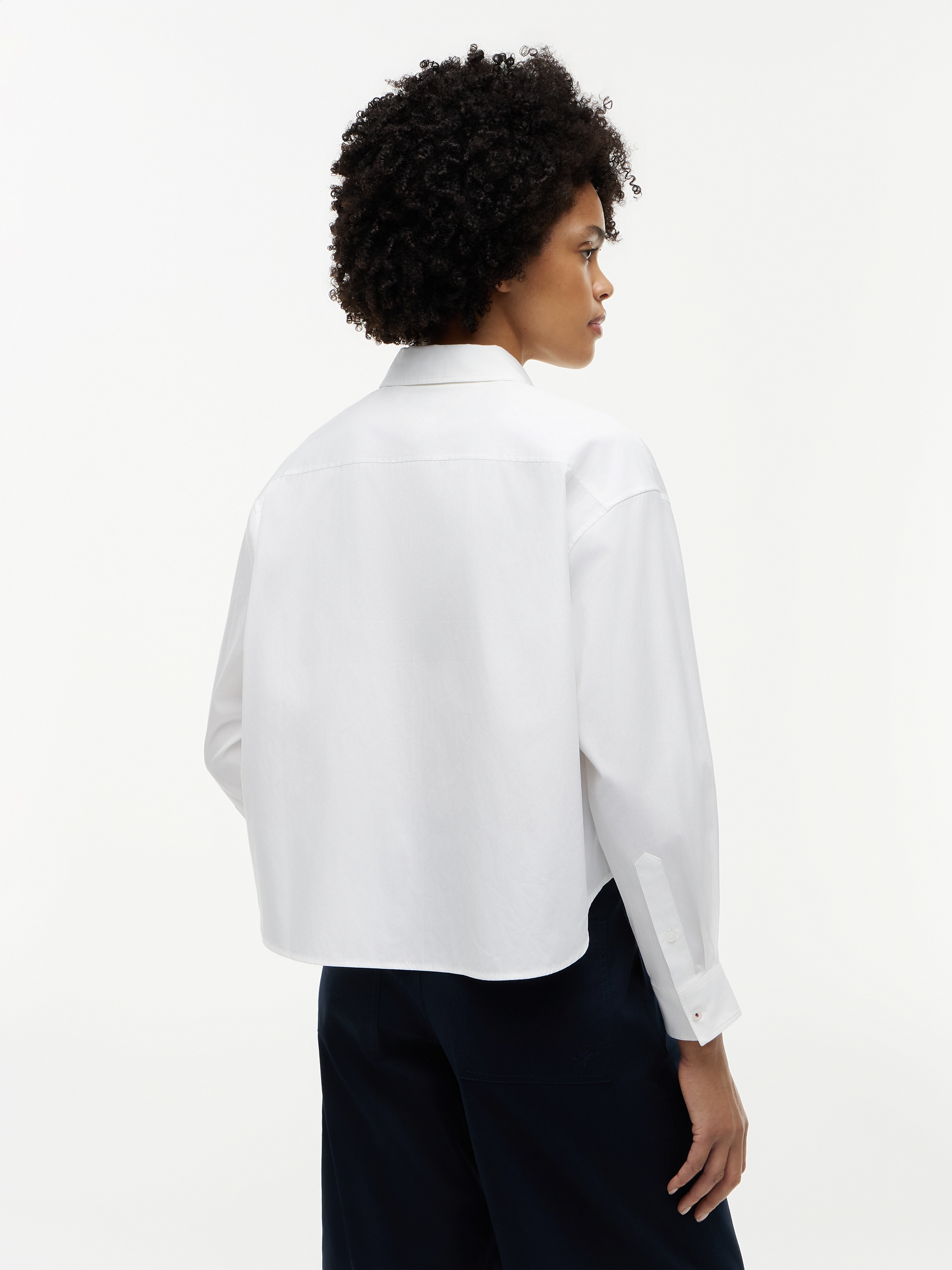 Tommy Hilfiger Blouse chemise »SUMMER POPLIN LS BOXY SHIRT« Coton, coupe boxy fit