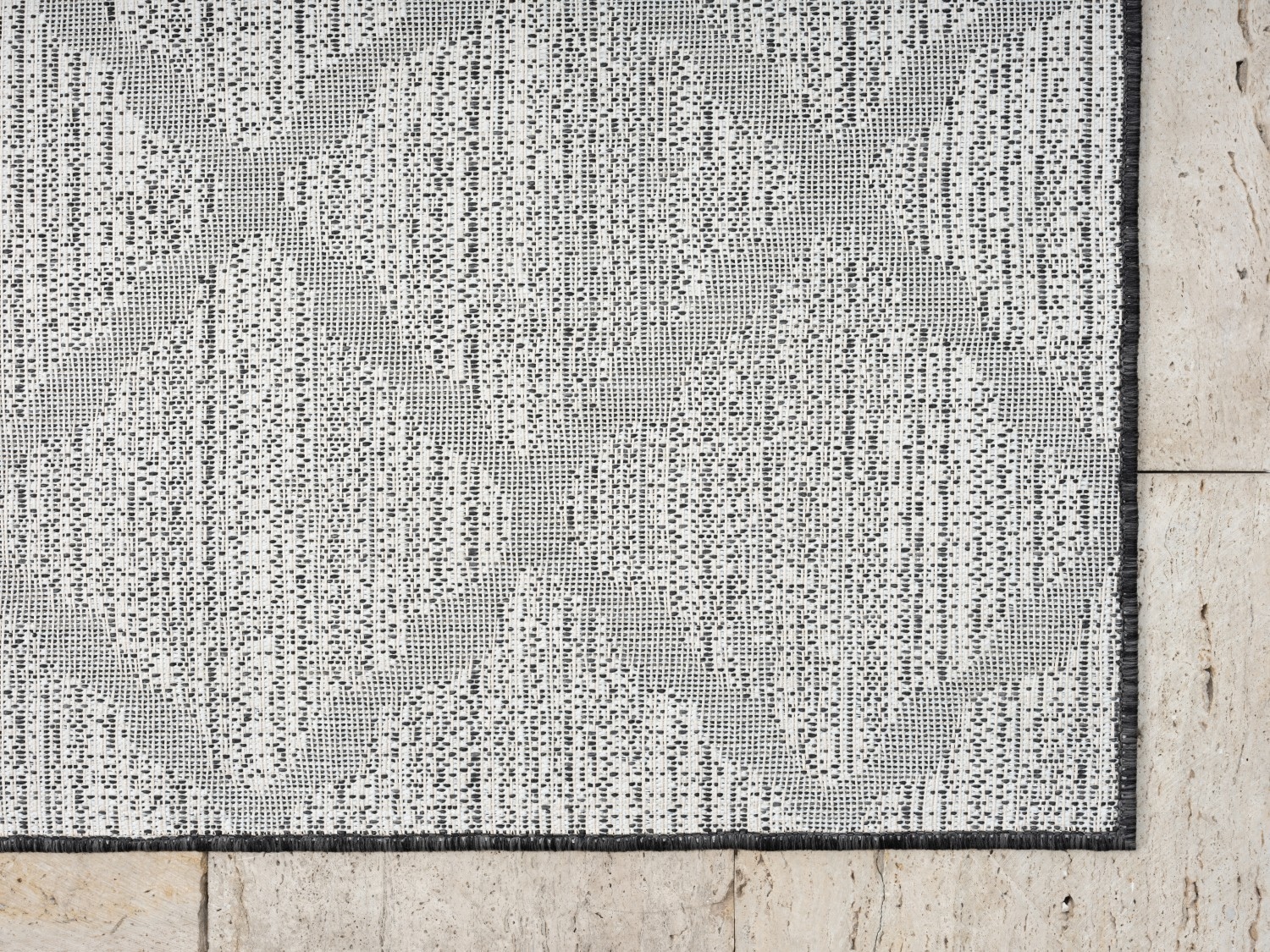 Myflair Möbel & Accessoires Teppich »Astral, LAGERRÄUMUNG!« rechteckig 6 mm Höhe modernes Rauten Design, Outdoor geeignet, Balkon, Terrasse