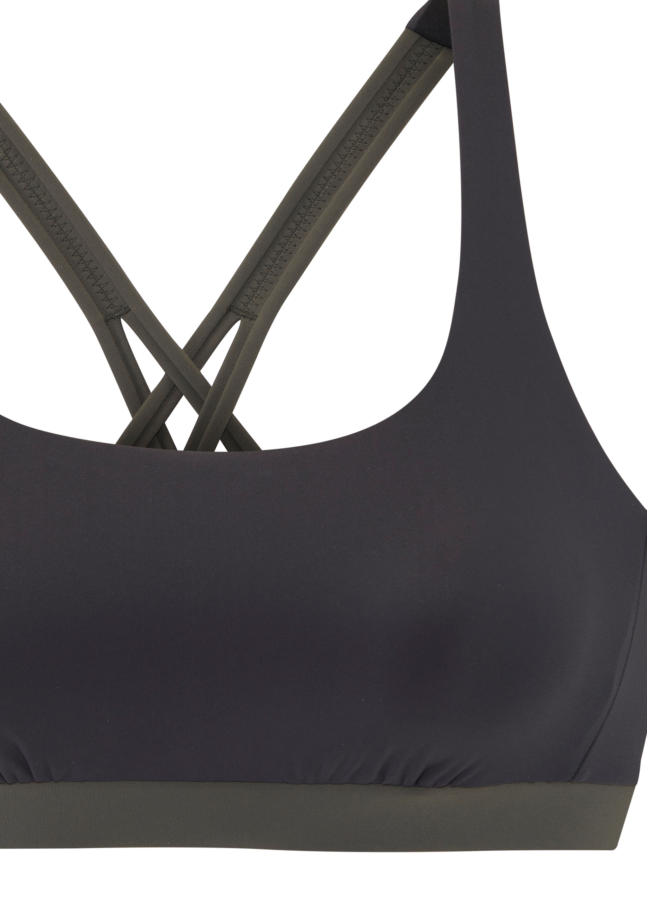 s.Oliver Top bikini bustier »Yella« mit kontrastfarbenen Details und gekreuzten Bändern im Rücken