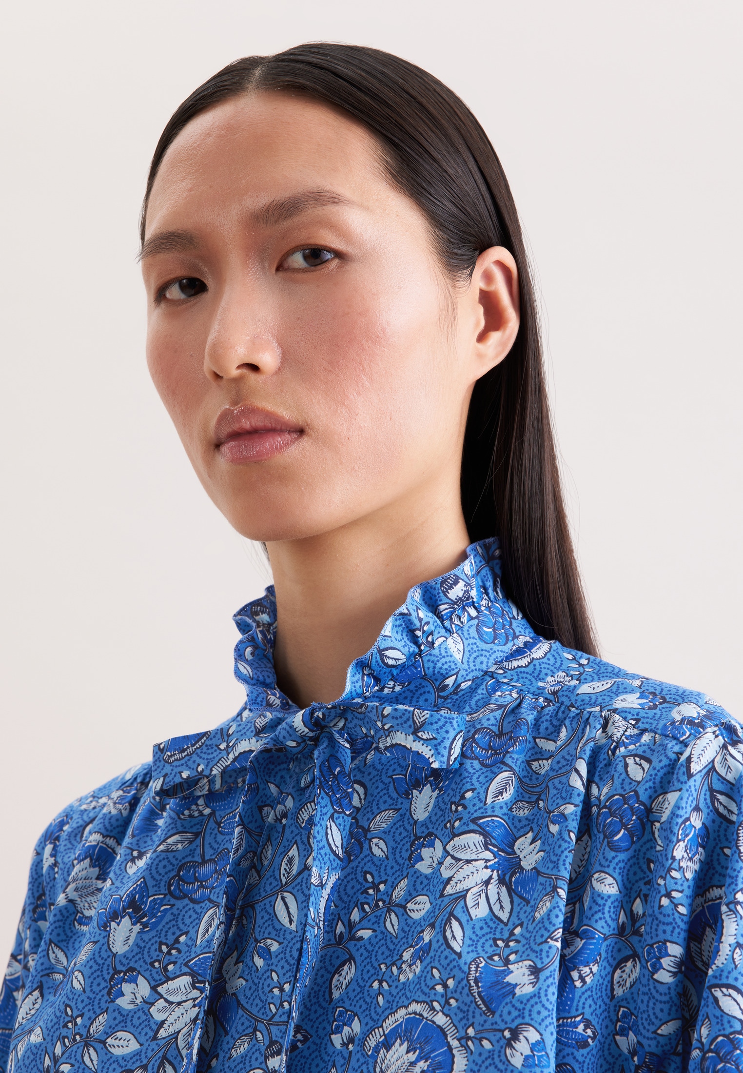 seidensticker Blouse classique impression col montant 1/1