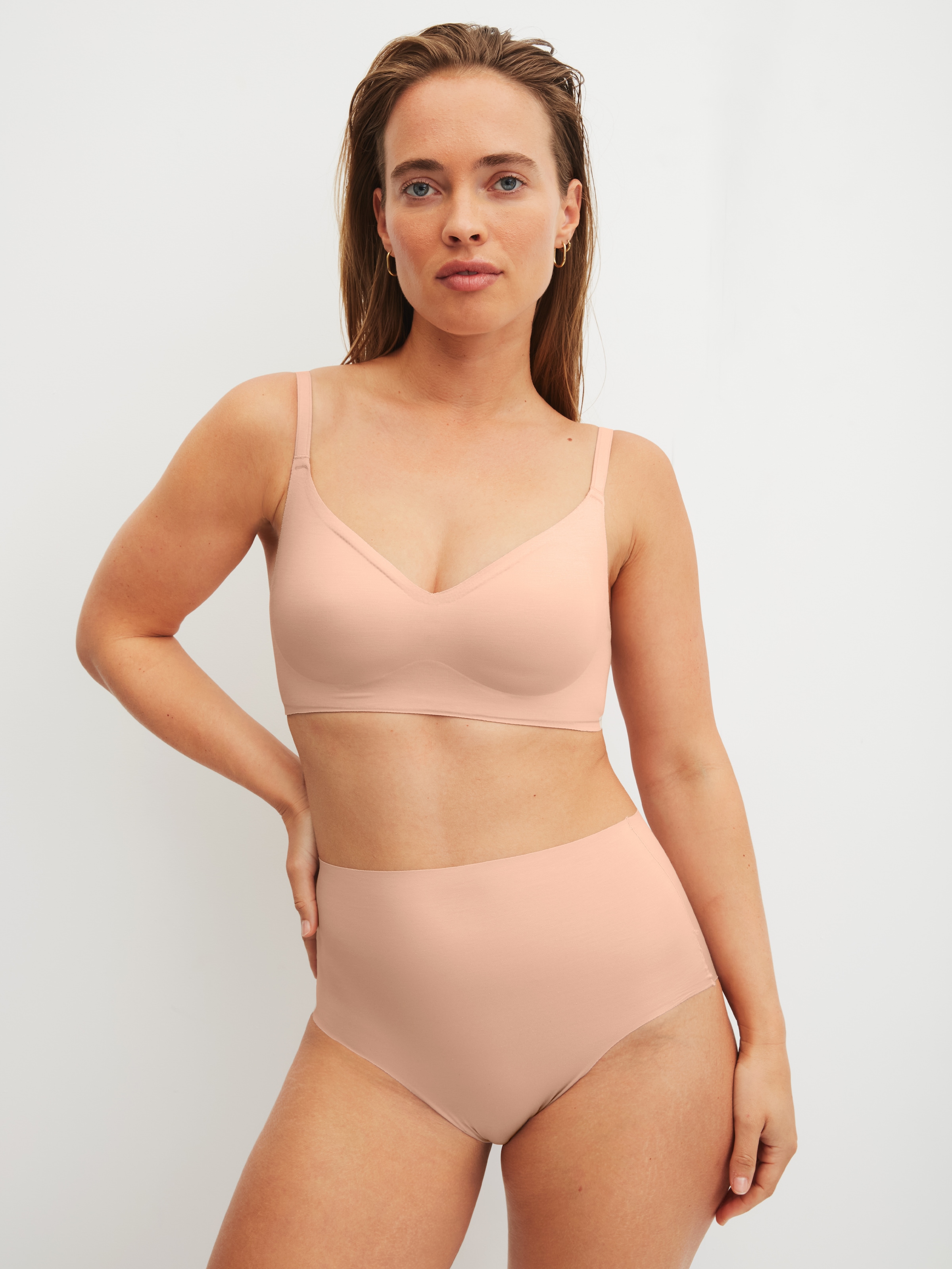 CALIDA Slip taille haute »Natural Skin« mit hohem Bund, flache Abschlüsse, Interlock-Qualität
