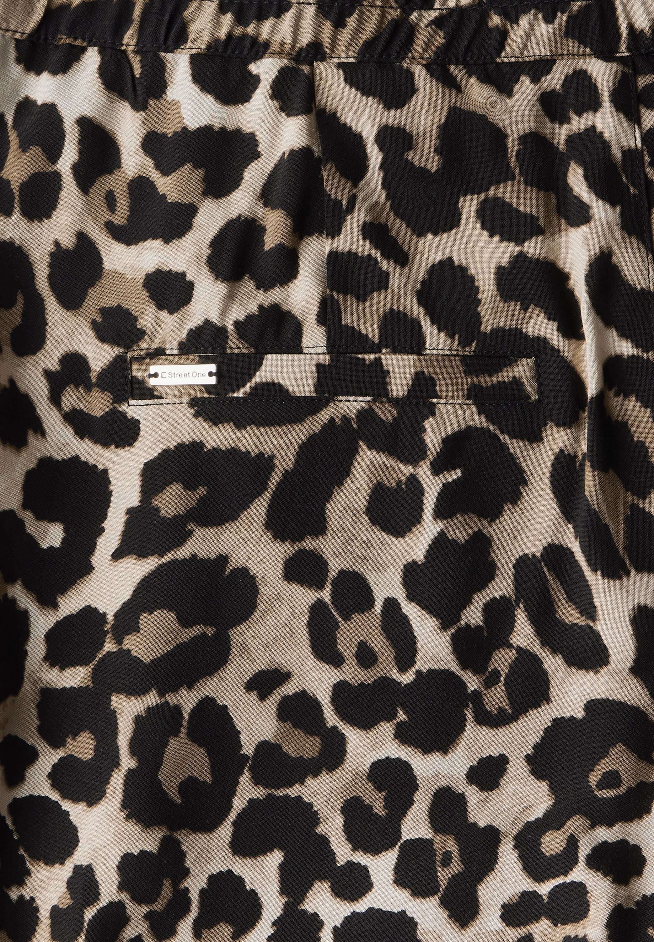 STREET ONE Pantalon en tissu »Style Emee«  Sommerhose mit elastischem Bund und Tunnelzug, mit grafischem Muster